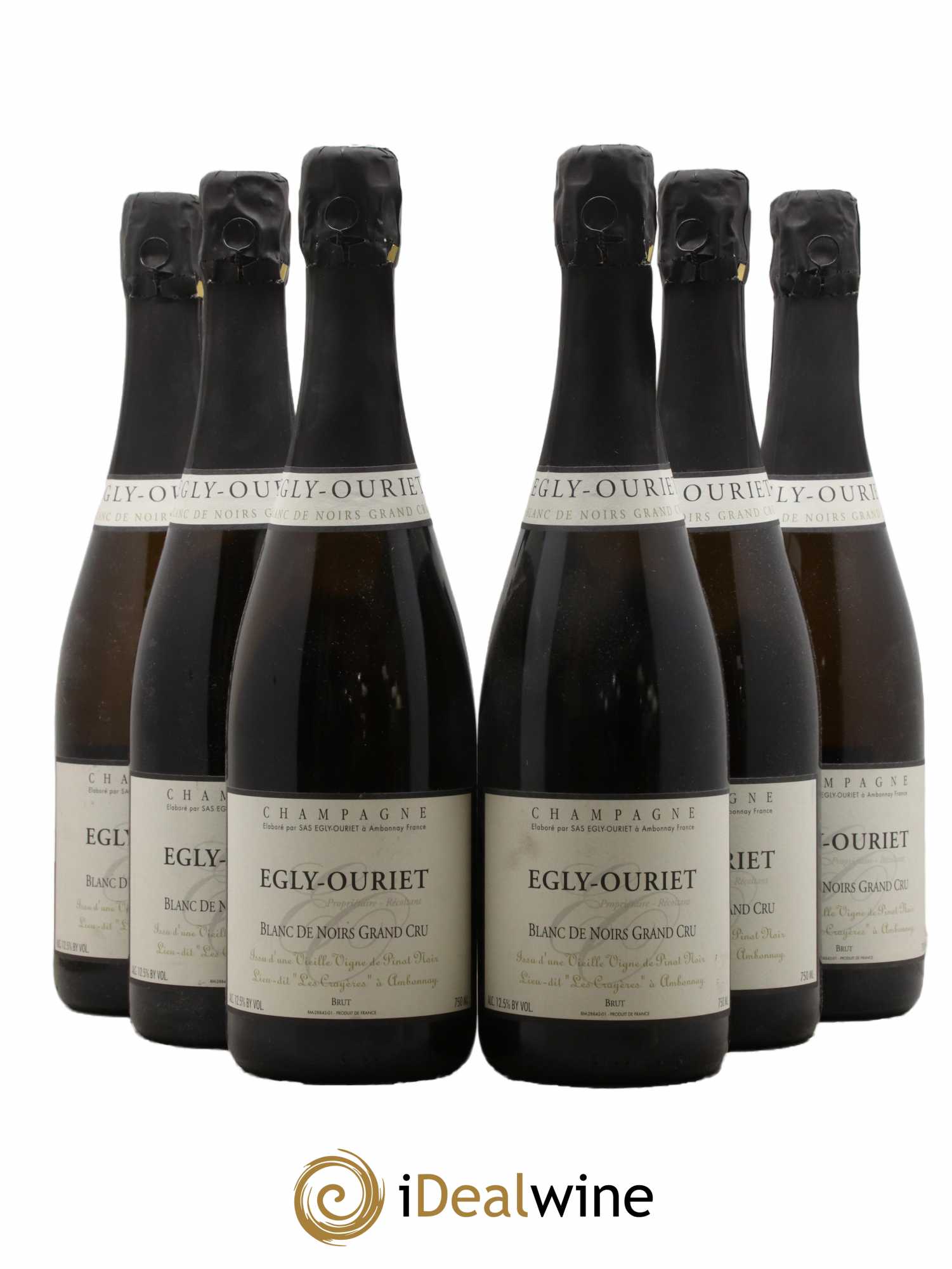 Blanc de Noirs Les Crayères Vieilles vignes Egly-Ouriet - Lot de 6 bouteilles - 0