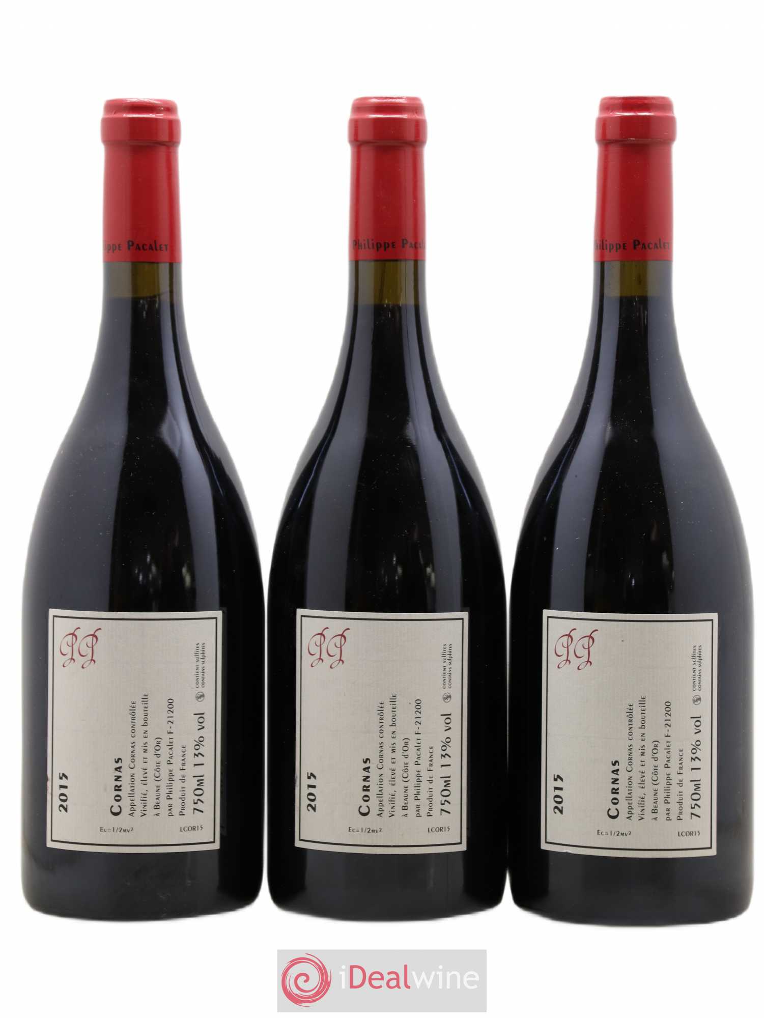 Cornas Philippe Pacalet 2015 - Lot de 3 bouteilles - 1