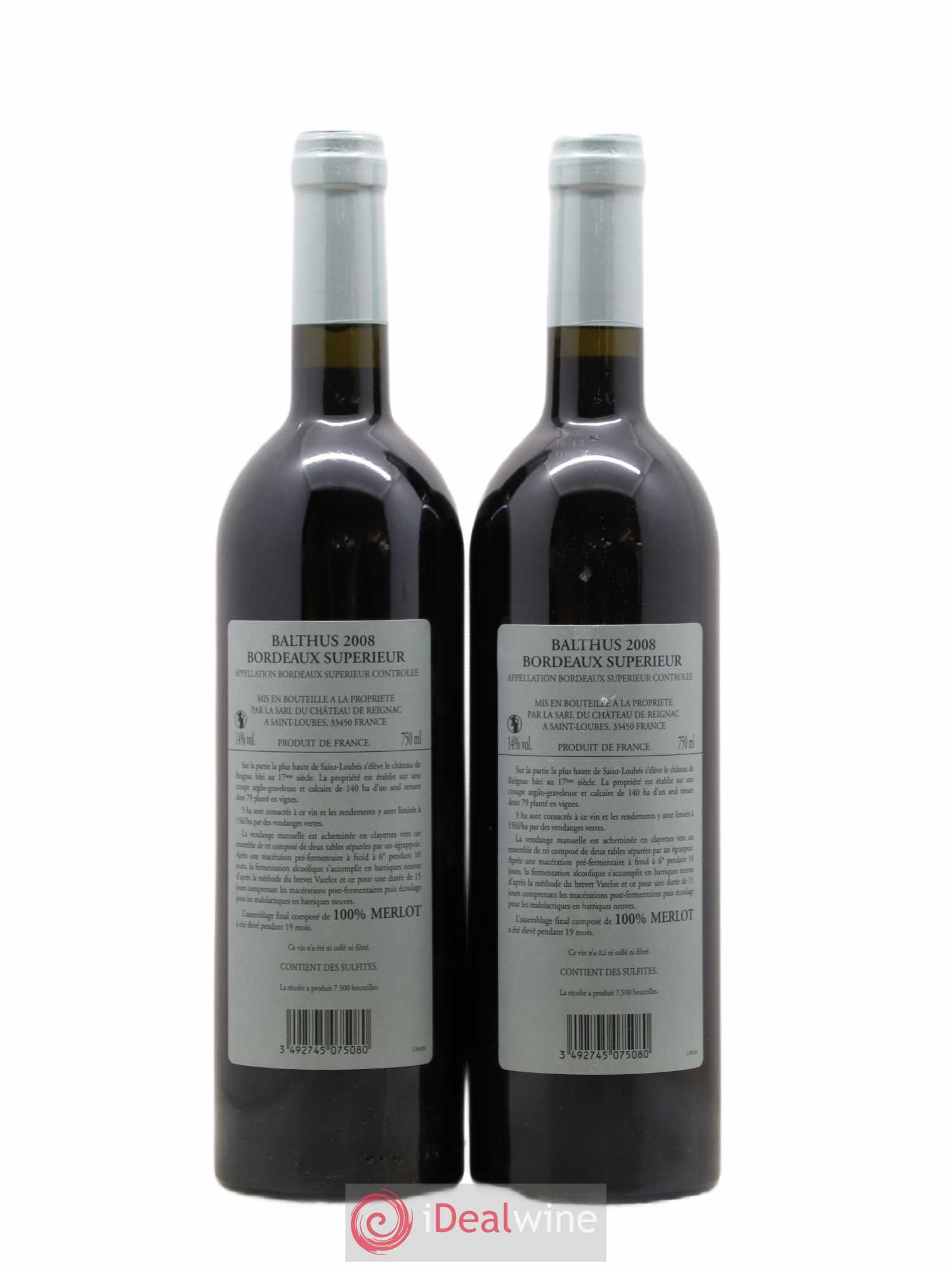 Reignac Cuvée Balthus 2008 - Posten von 2 Flaschen - 1