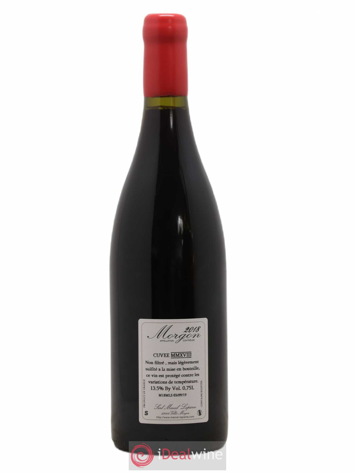 Morgon Cuvée Marcel Lapierre Marcel Lapierre (Domaine) 2018 - Lot de 1 bouteille - 1