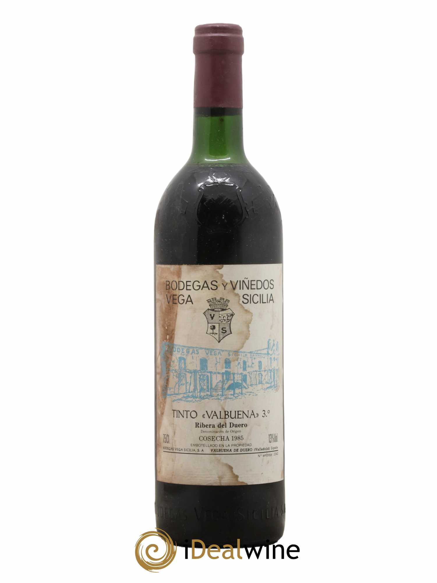Ribera Del Duero DO Valbuena 3° Ano - Vega Sicilia 1985 - Lot de 1 bouteille - 0