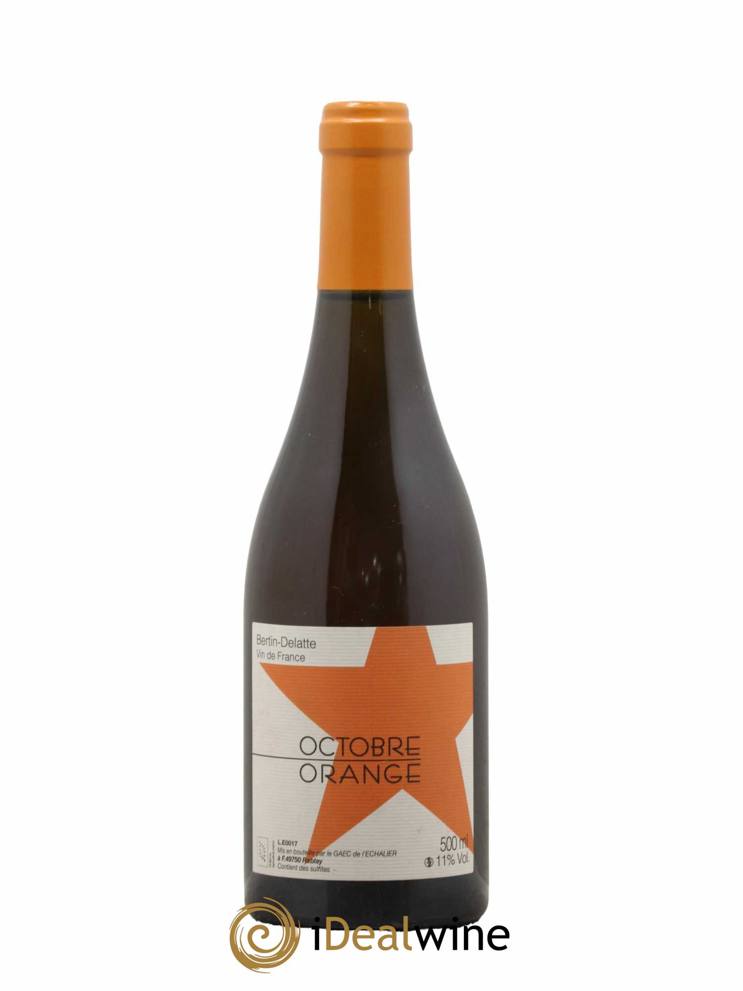 Vin de France Octobre Orange Bertin Delatte 50cl - Lot de 1 bouteille - 0