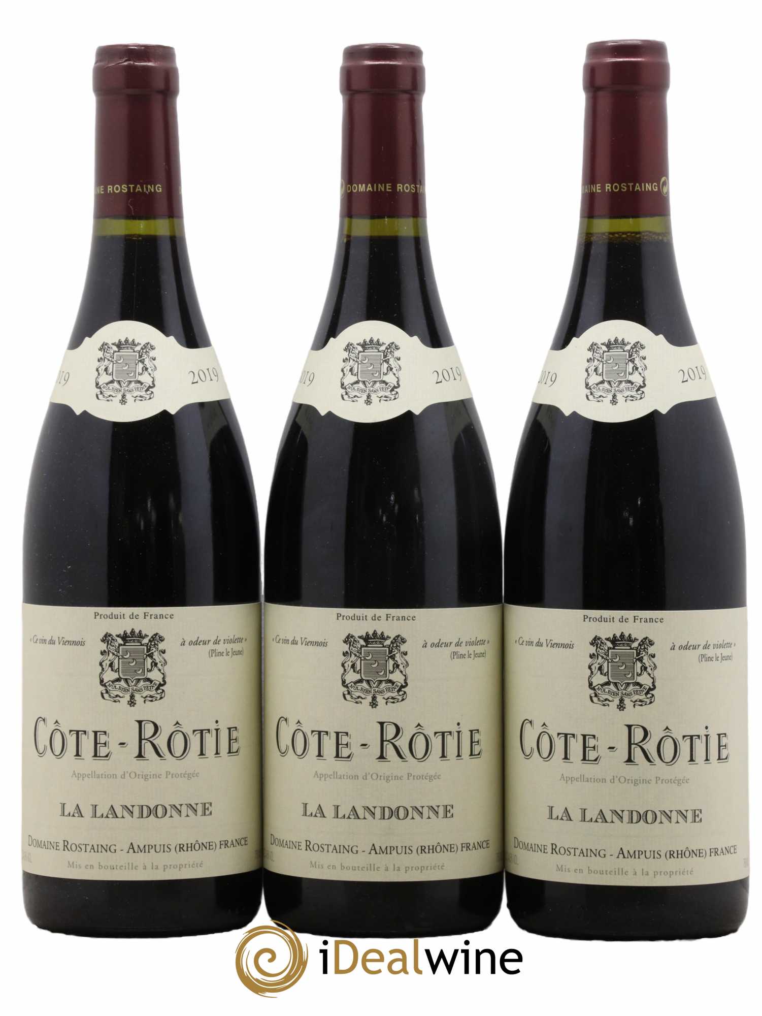 Côte-Rôtie La Landonne René Rostaing 2019 - Lot of 3 bottles - 0