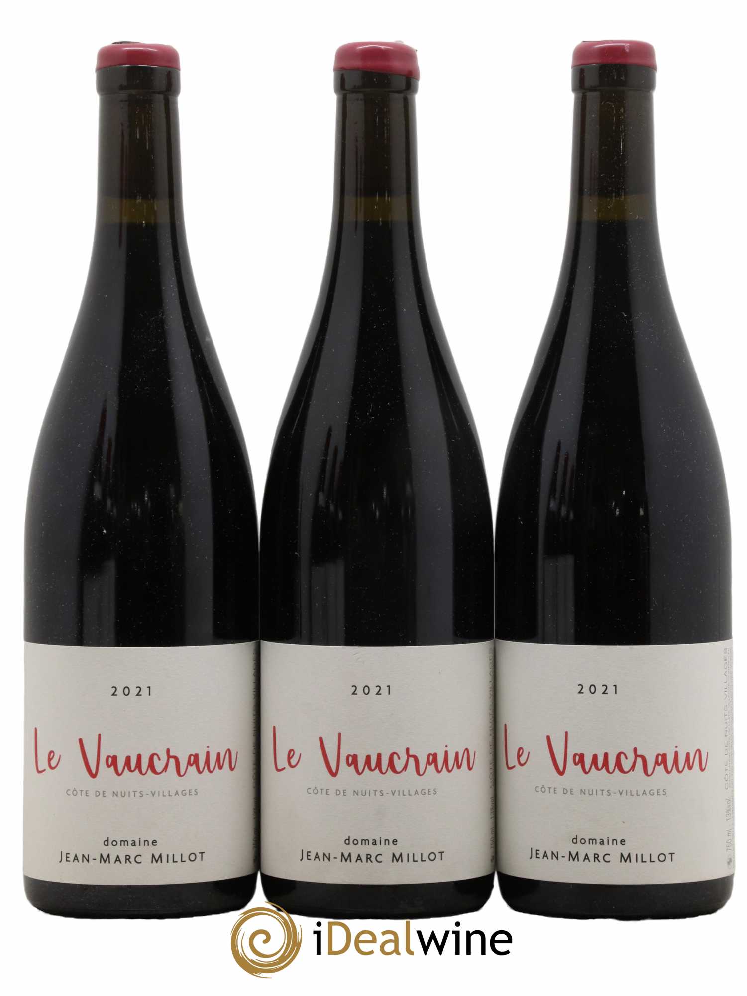 Côte de Nuits-Villages Le Vaucrain Jean-Marc Millot 2021 - Lot de 3 bouteilles - 0