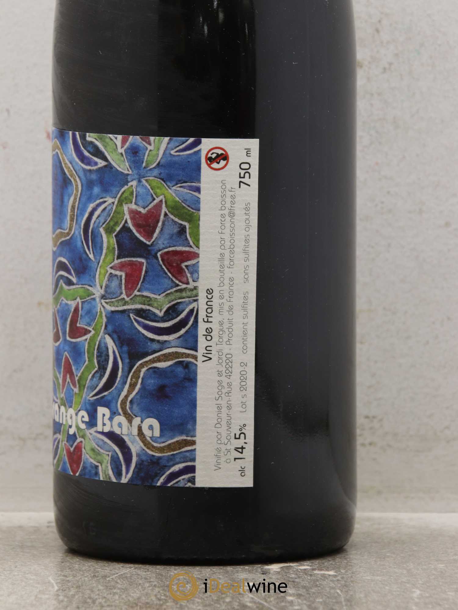 Vin de France Grange Bara Daniel Sage  2018 - Lot of 1 bottle - 1