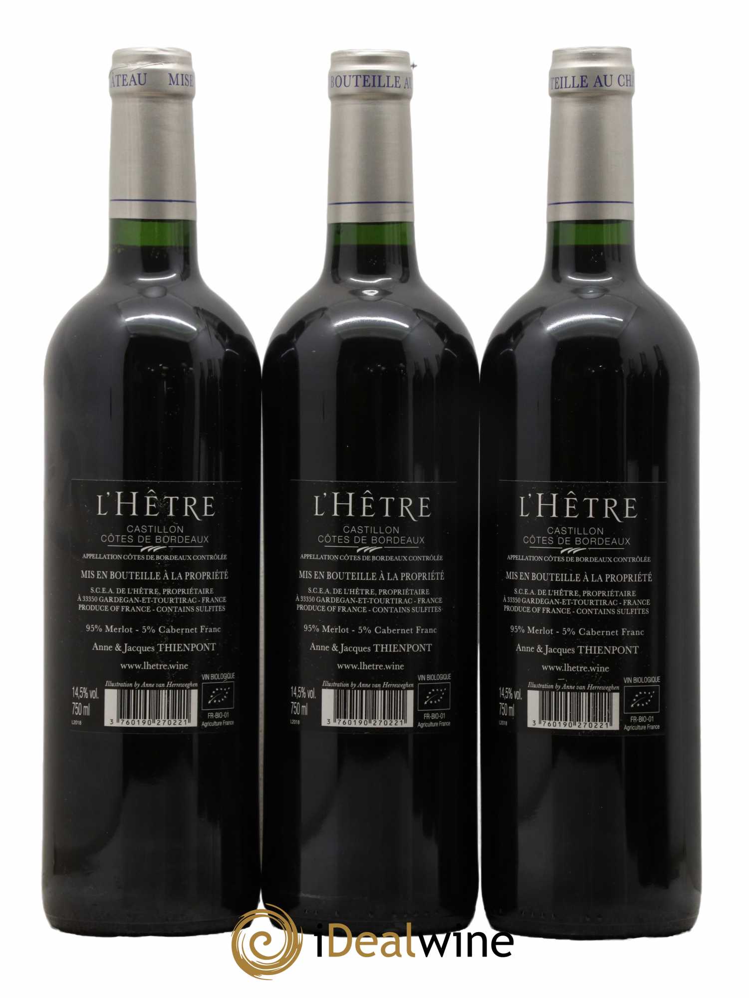 L'Hêtre 2018 - Lot de 6 bouteilles - 2