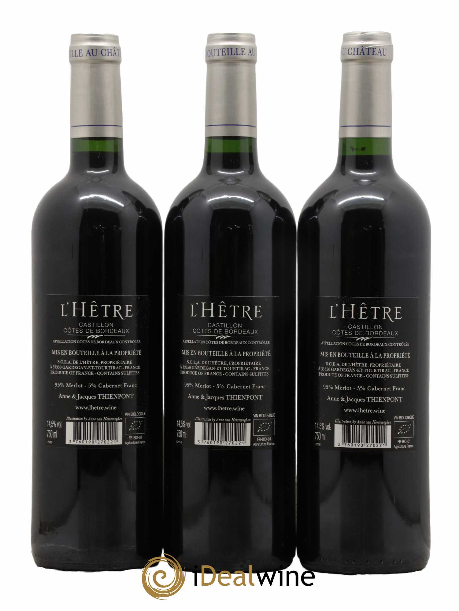 L'Hêtre 2018 - Lot de 6 bouteilles - 4