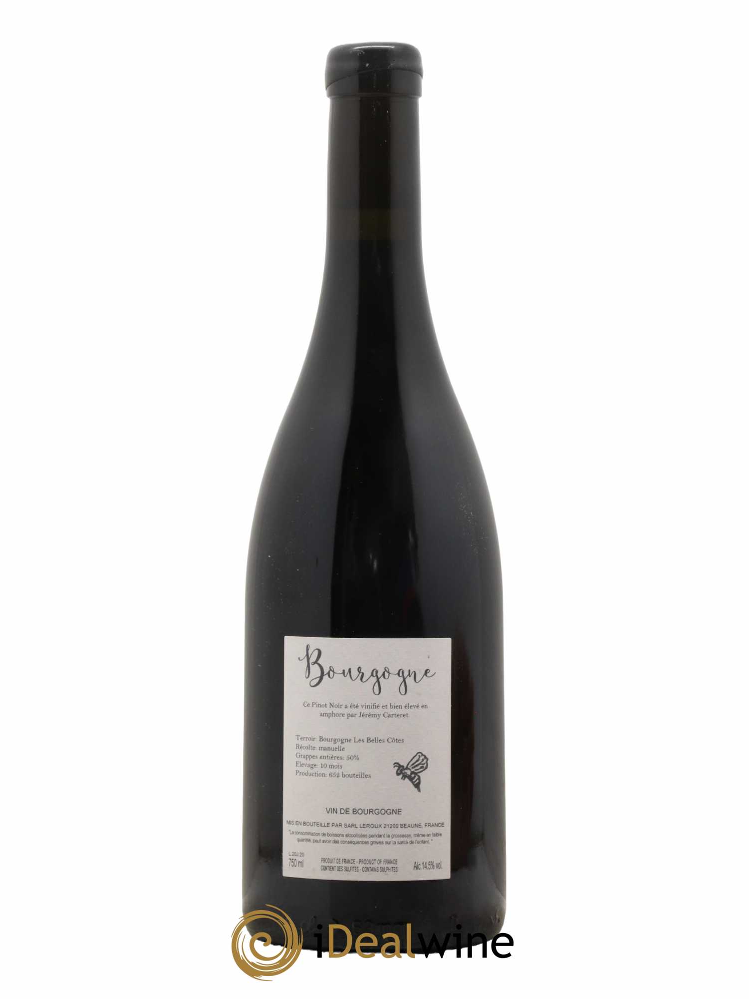 Bourgogne Les Belles Côtes Jérémy Carteret  2020 - Lot de 1 bouteille - 1