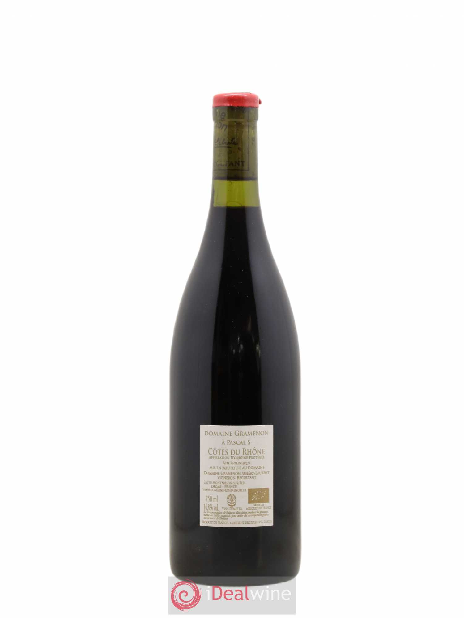 Côtes-du-Rhône A Pascal S. Gramenon (Domaine) 2015 - Lot de 1 bouteille - 1