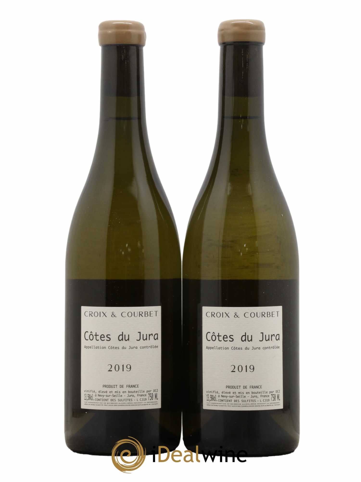 Côtes du Jura Savagnin ouillé Croix & Courbet 2019 - Lot de 2 bouteilles - 1