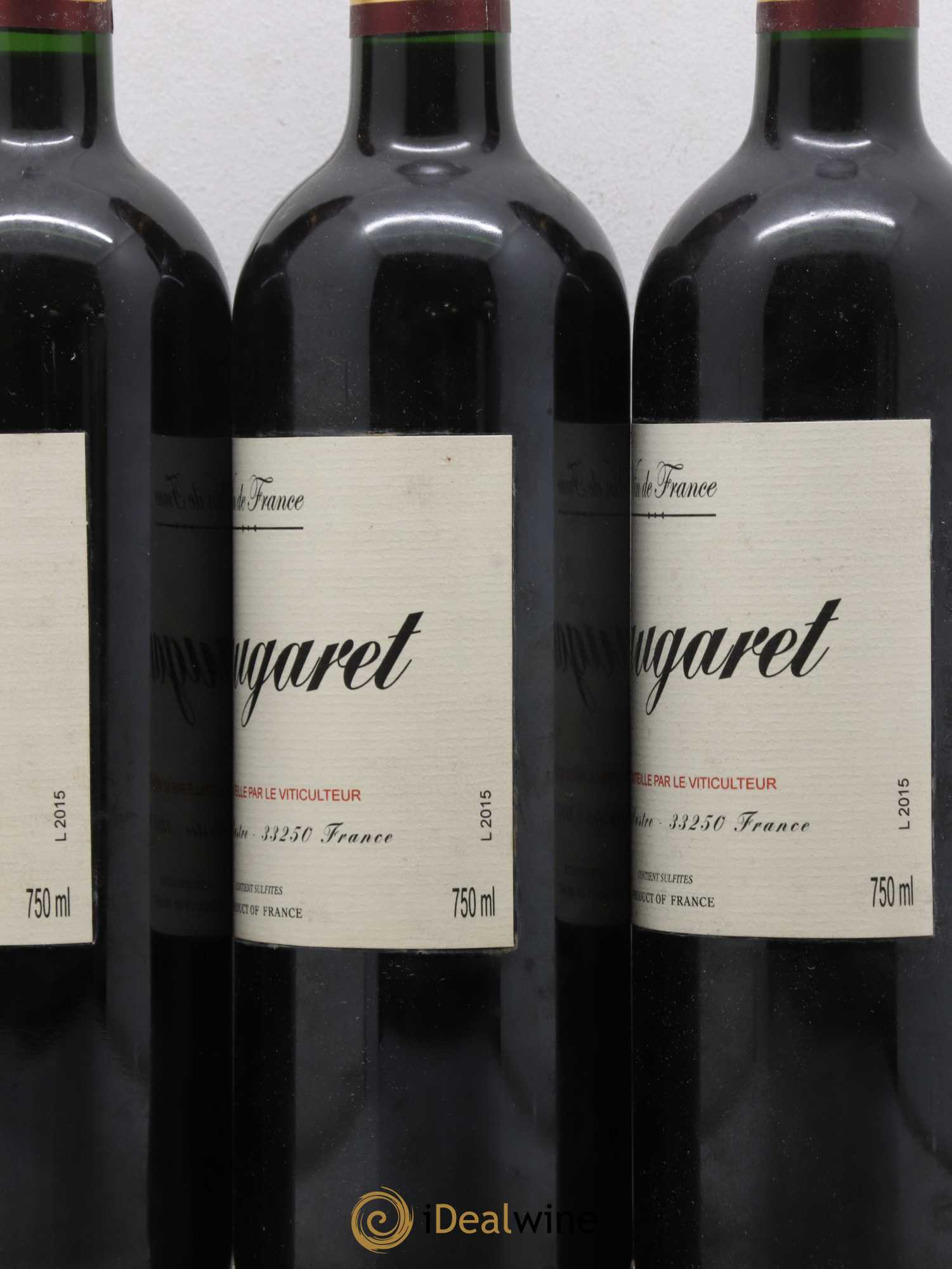 Vin de France Jaugaret 2015 - Lot de 3 bouteilles - 1