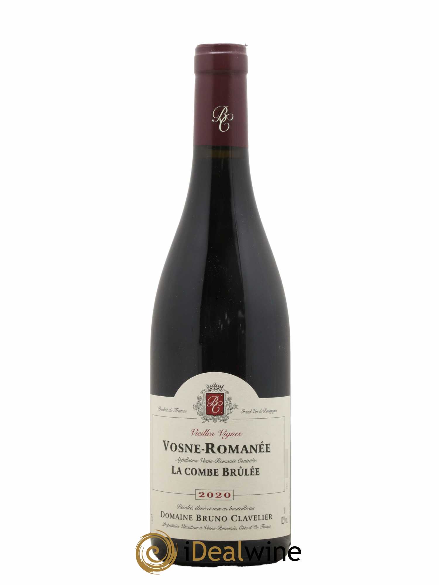 Vosne-Romanée Vieilles vignes La Combe Brûlée Bruno Clavelier 2020 - Lot de 1 bouteille - 0