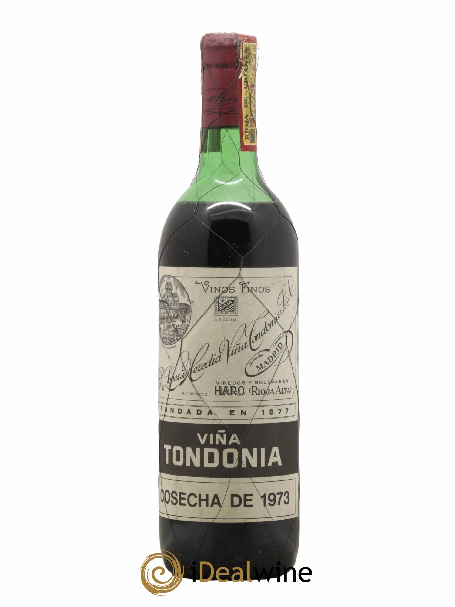 Rioja DOCA Reserva Vina Tondonia R. Lopez de Heredia 1973 - Lot de 1 bouteille - 0