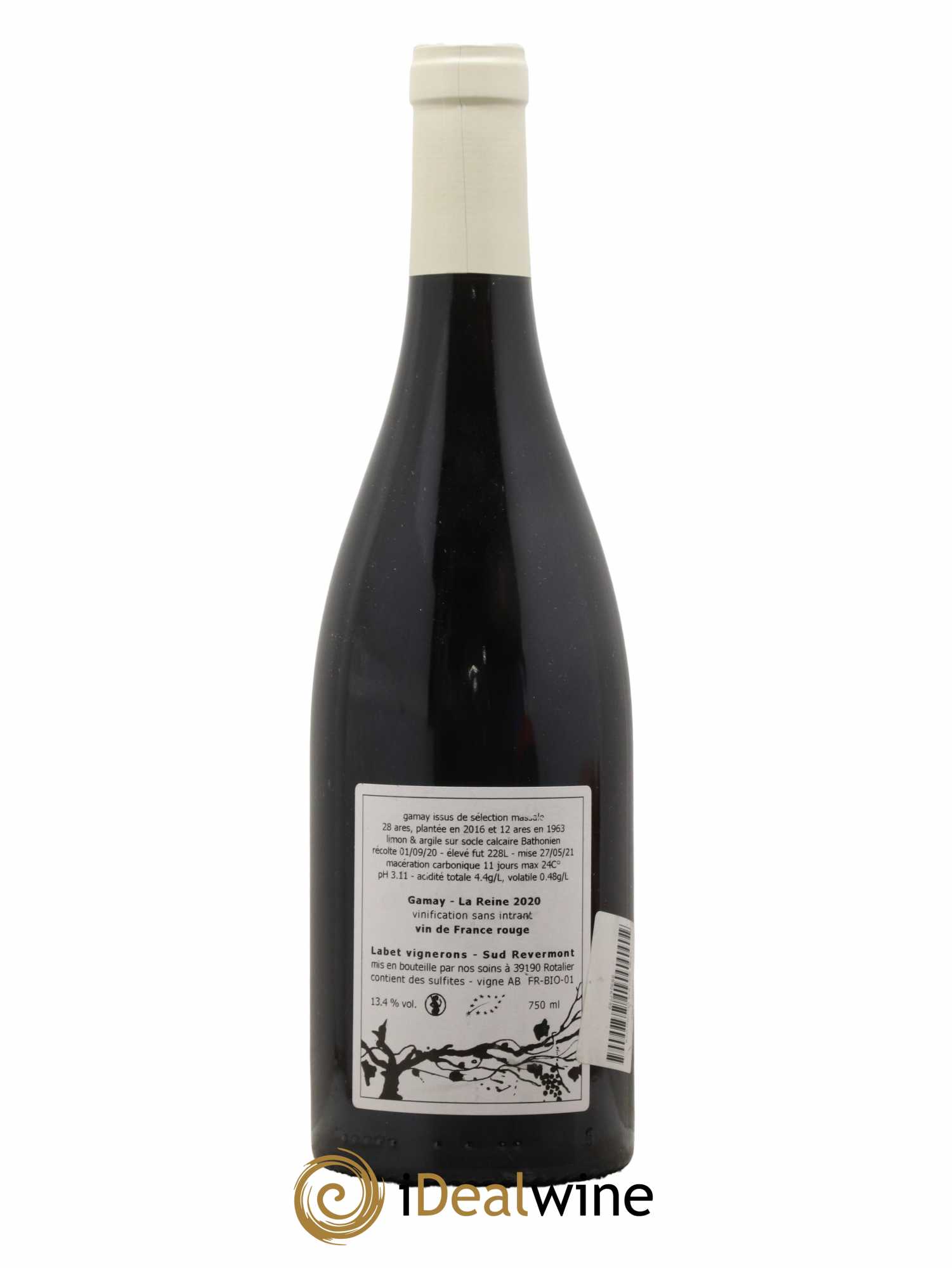 Vin de France Gamay La Reine Labet (Domaine)  2020 - Lot de 1 bouteille - 1