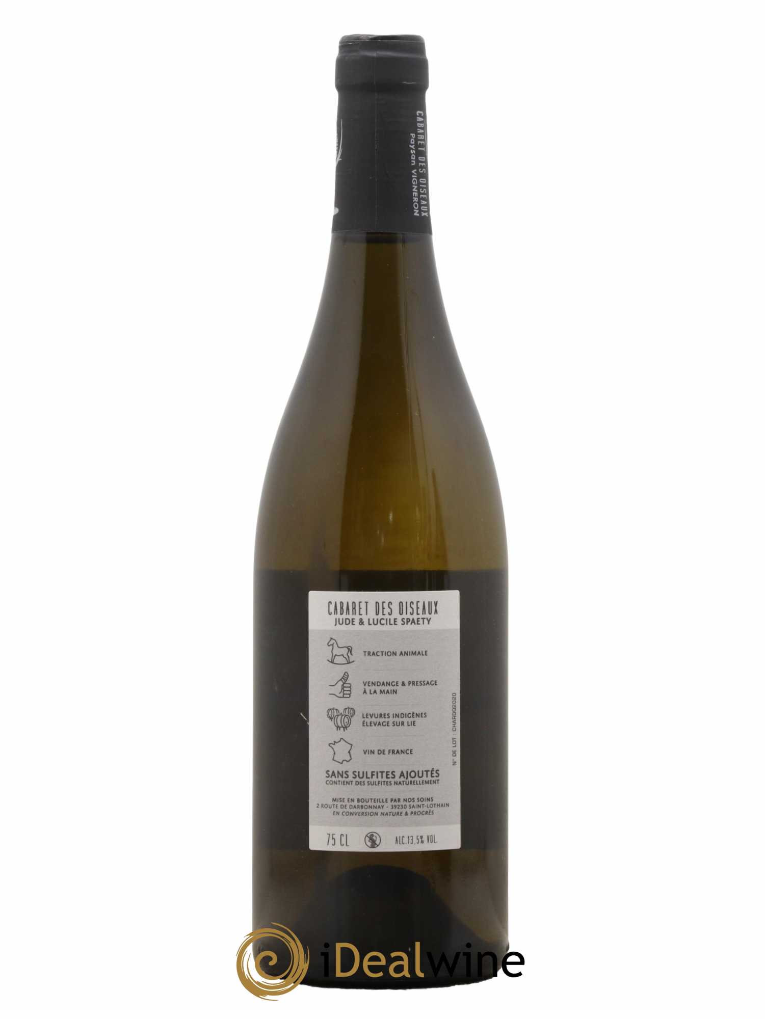 Vin de France cuvée Attraction Cabaret des Oiseaux 2020 - Lot de 1 bouteille - 1