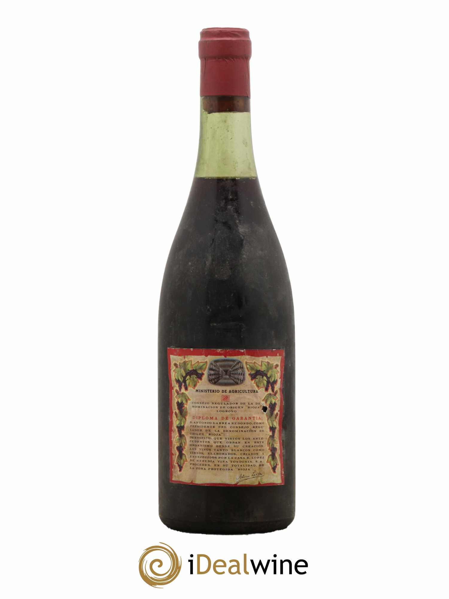 Rioja Viña Bosconia Reserva Vina Tondonia R. Lopez de Heredia 1920 - Lot de 1 bouteille - 1