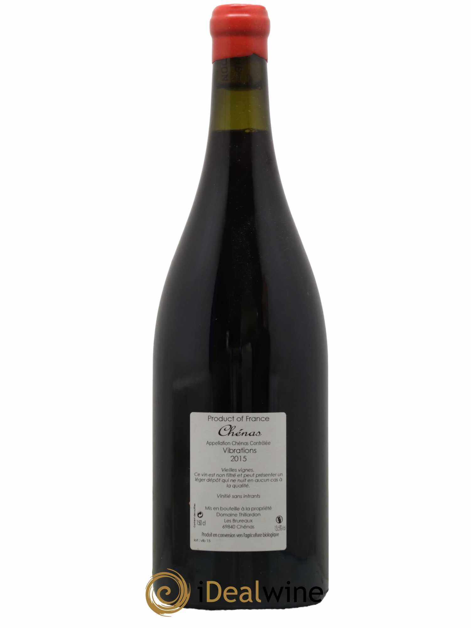 Chénas Vibrations Vieilles Vignes Domaine Thillardon 2015 - Lot de 1 magnum - 1