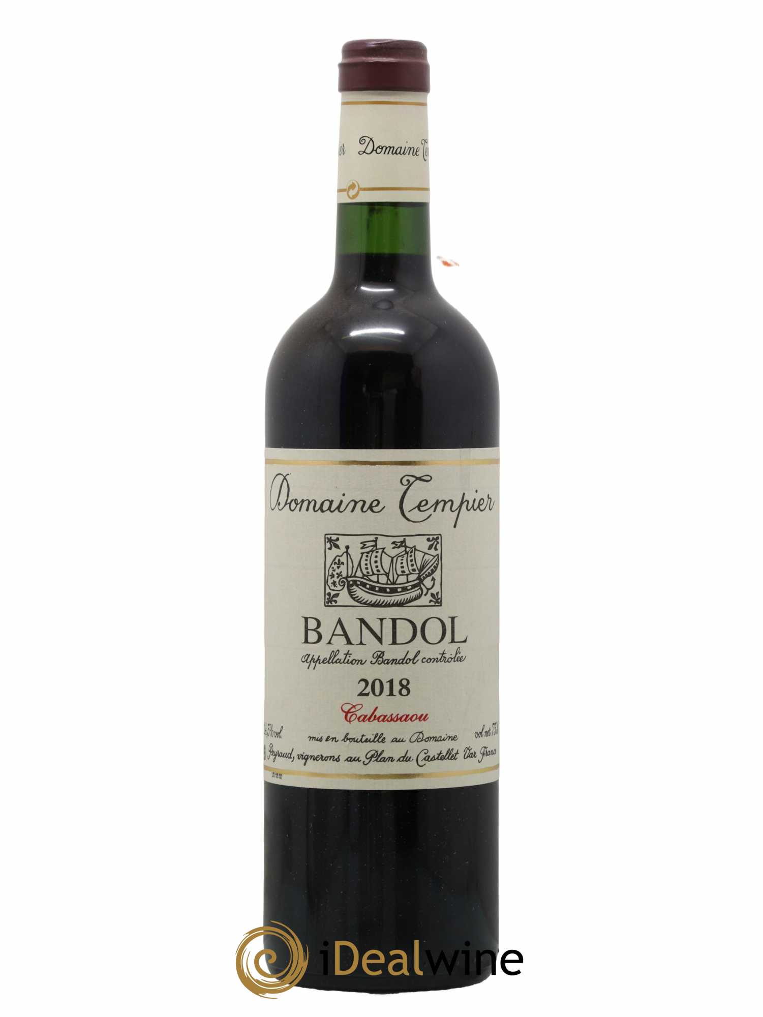 Bandol Domaine Tempier Cuvée Cabassaou Famille Peyraud 2018 - Lot de 1 bouteille - 0