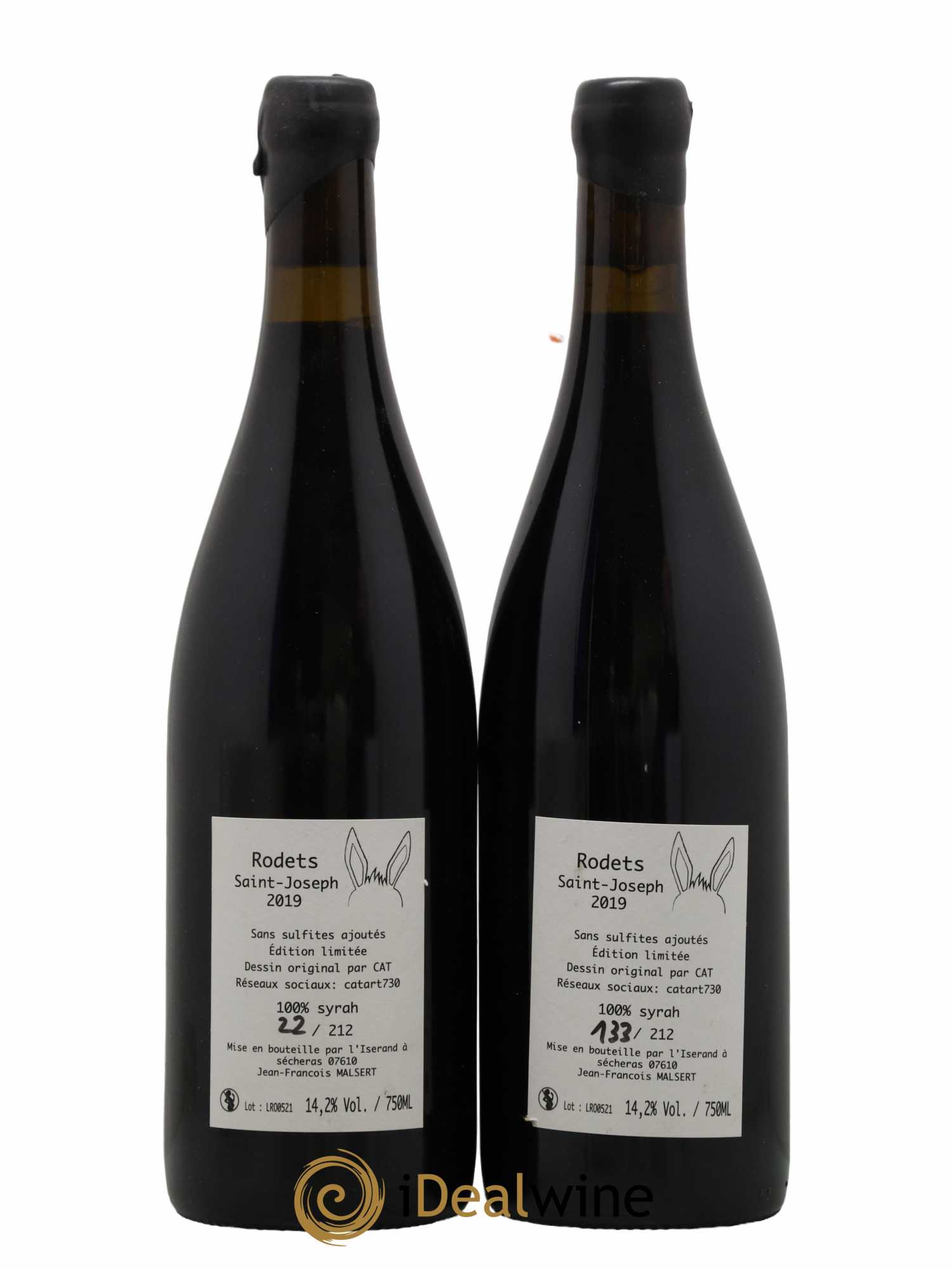 Saint-Joseph Rodets Domaine Malsert 2019 - Lot de 2 bouteilles - 1