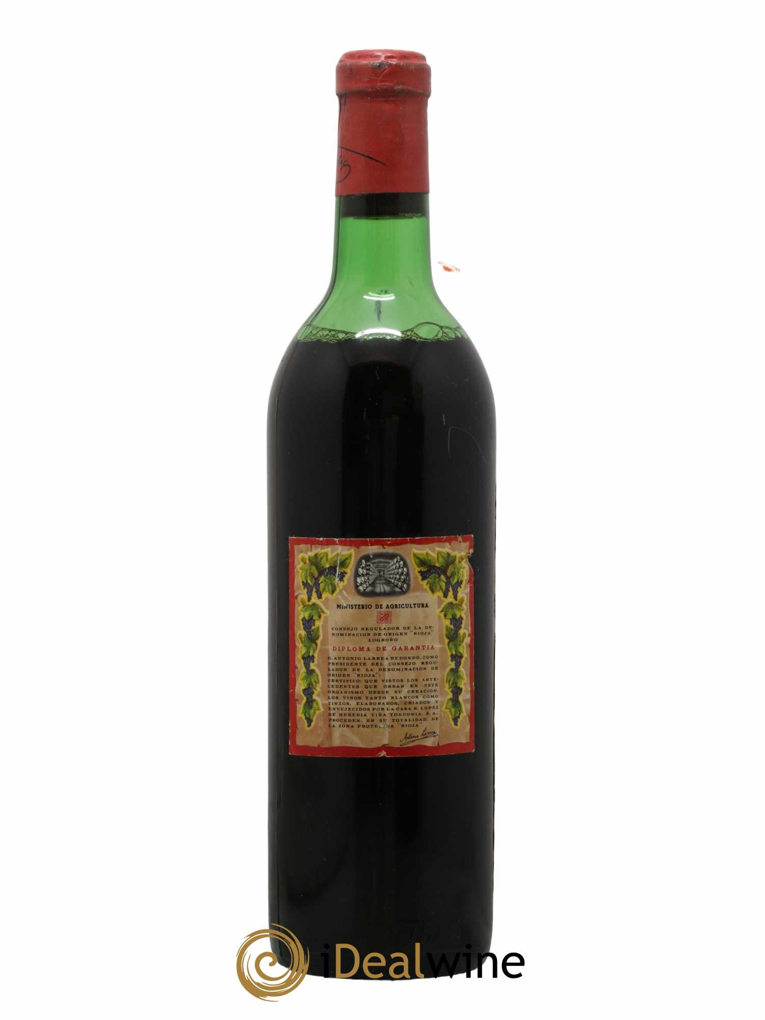 Rioja DOCA Reserva Vina Tondonia R. Lopez de Heredia 1954 - Lot de 1 bouteille - 1