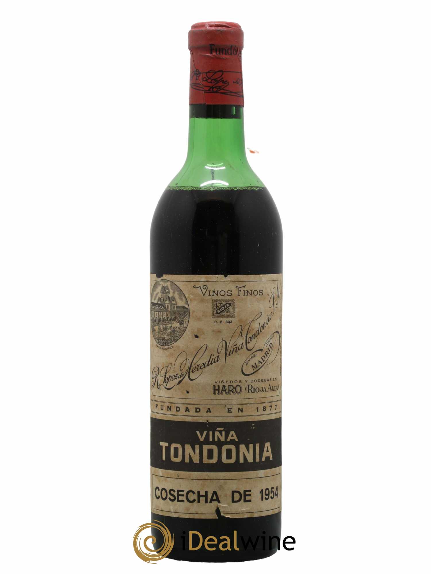 Rioja DOCA Reserva Vina Tondonia R. Lopez de Heredia 1954 - Lot de 1 bouteille - 0