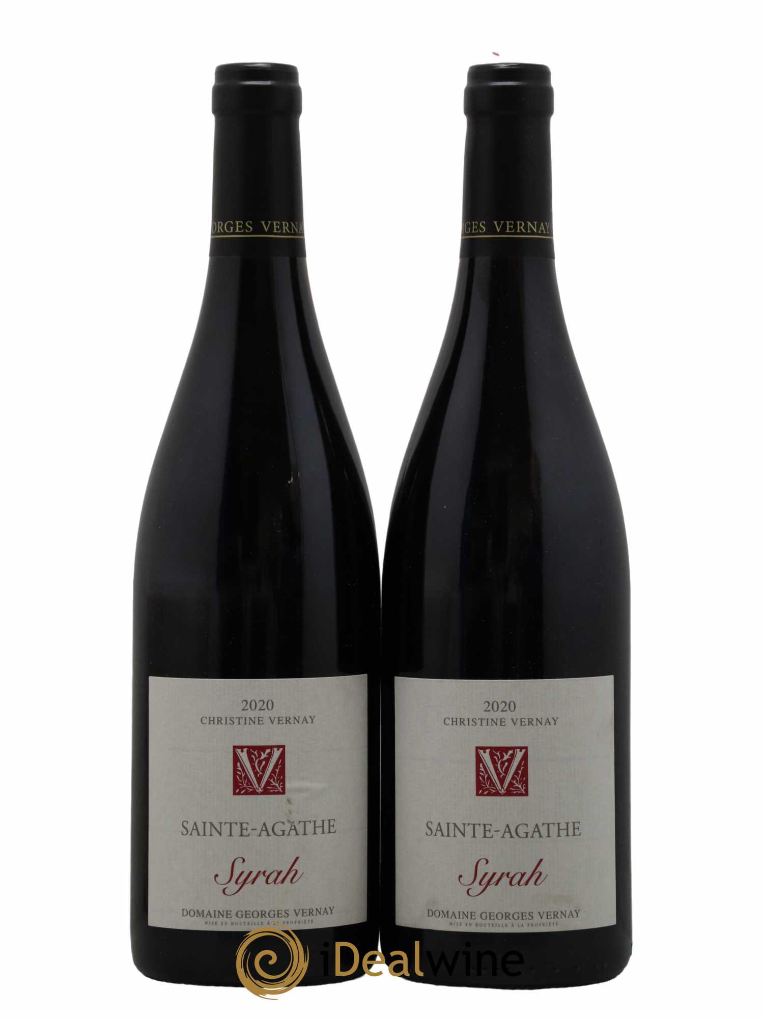 IGP Collines Rhodaniennes Syrah Sainte Agathe Domaine Christine Vernay 2020 - Lot de 2 bouteilles - 0