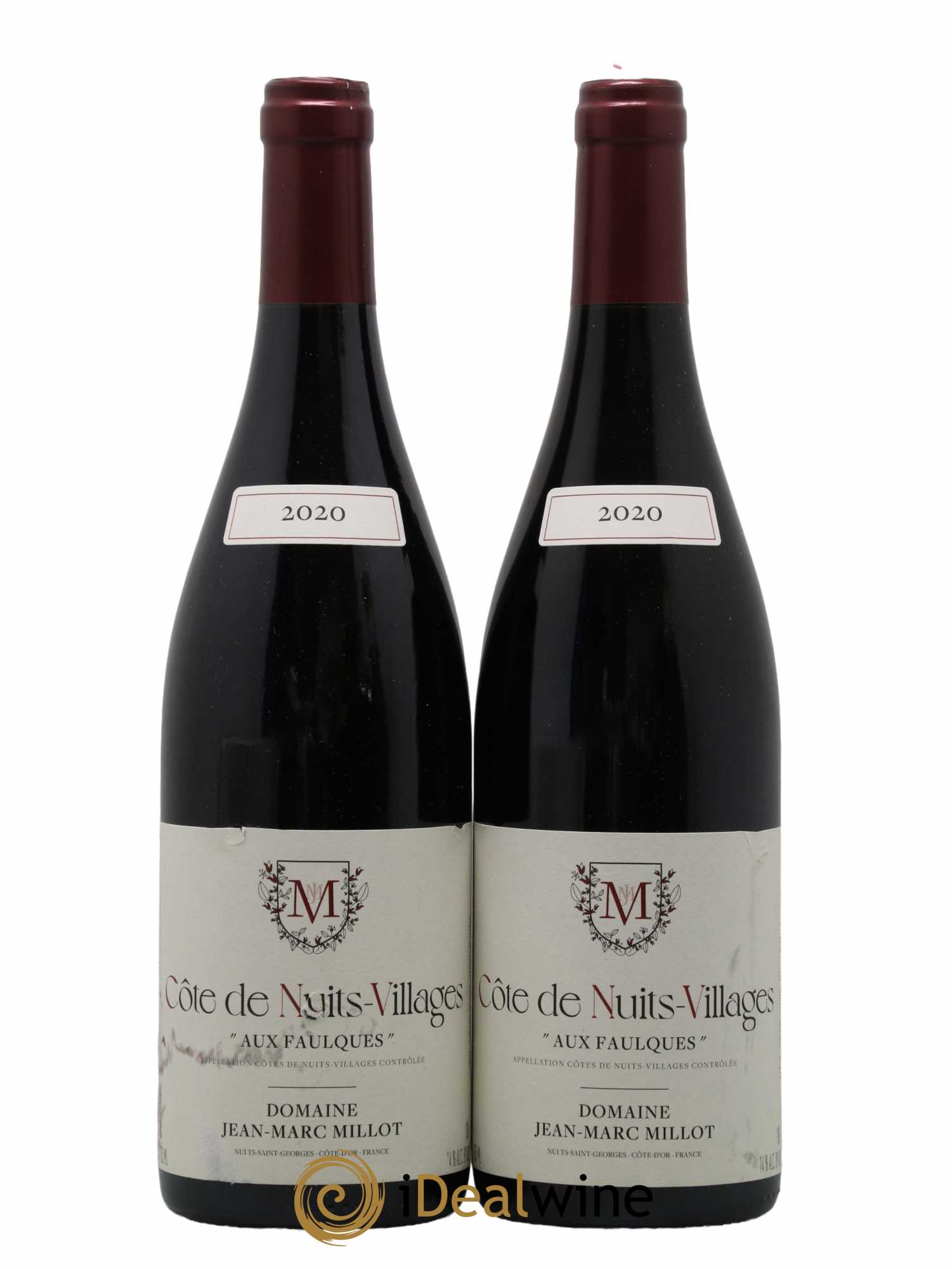 Côte de Nuits-Villages Olivia et Joachim Skyaasen Aux Faulques Domaine Jean Marc Millot 2020 - Lot de 2 bouteilles - 0