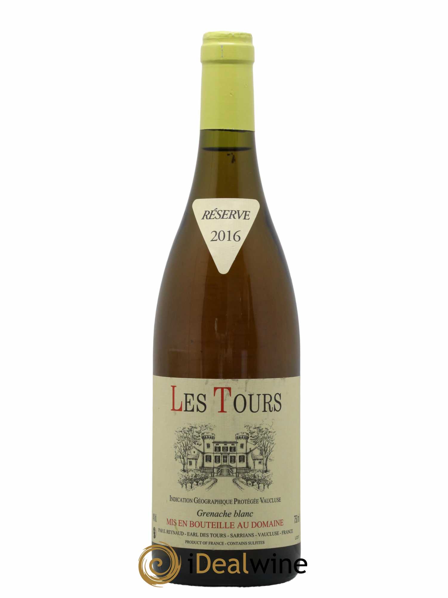 Vaucluse (Vin de Pays de Vaucluse) Les Tours Grenache Blanc Emmanuel Reynaud 2016 - Lot de 1 bouteille - 0