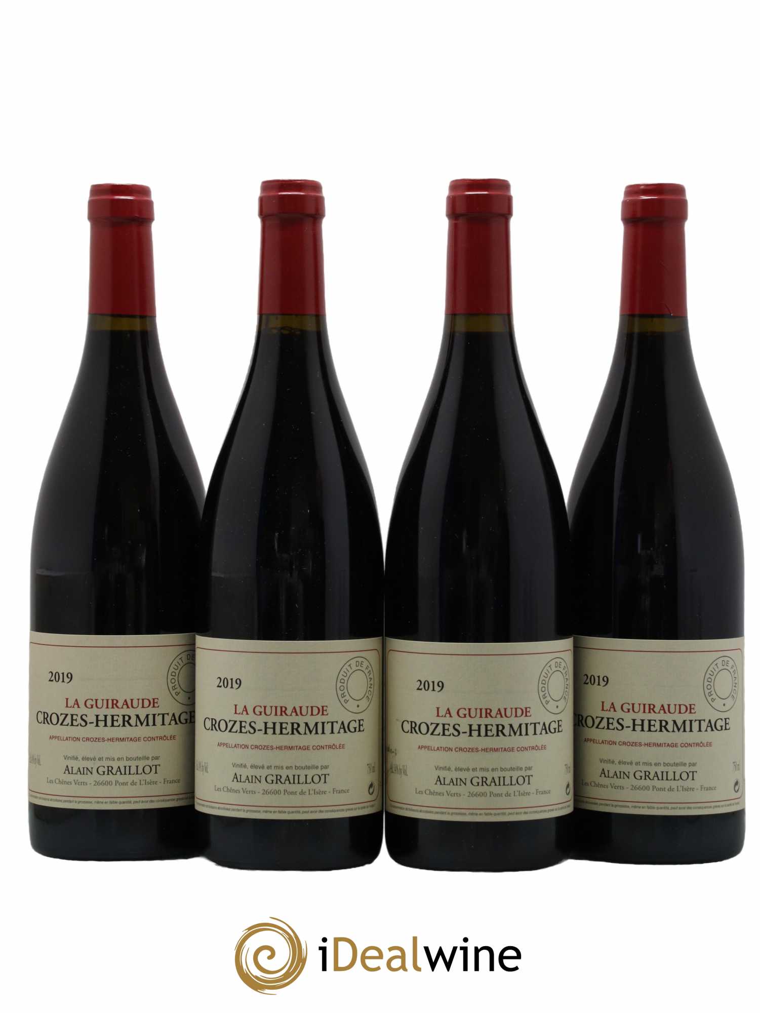 Crozes-Hermitage La Guiraude Domaine Graillot 2019 - Lot de 4 bouteilles - 0