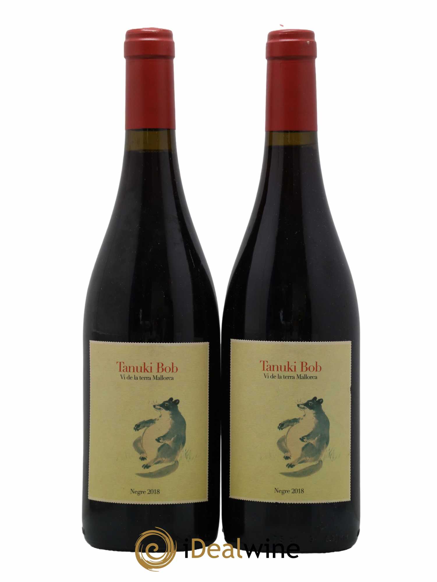 Espagne Mallorca 4 kilos Tanuki Bob Negre 2018 - Lot de 2 bouteilles - 0