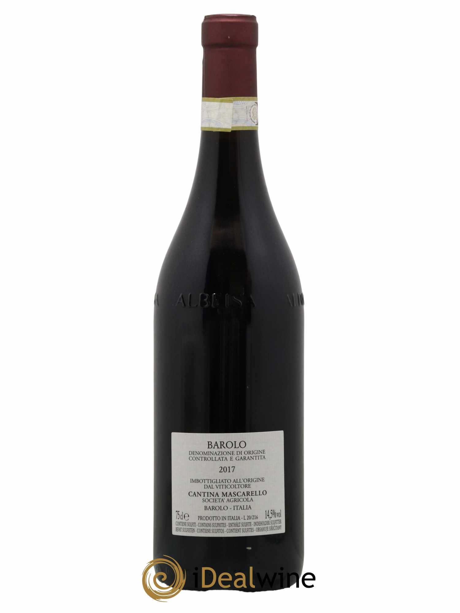 Barolo DOCG Bartolo Mascarello 2017 - Lot de 1 bouteille - 1