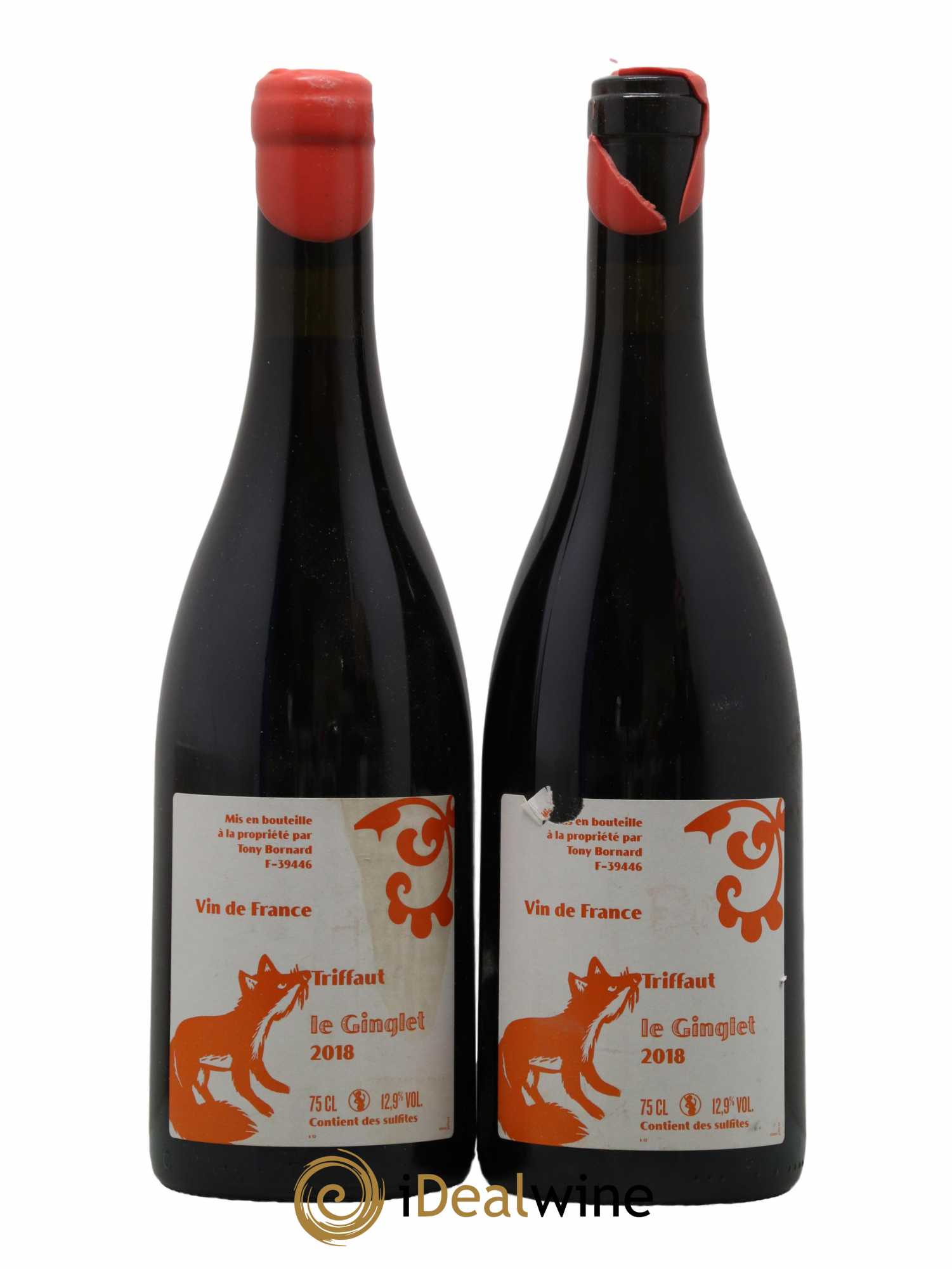 Vin de France Triffaut le Ginglet Bornard 2018 - Lot de 2 bouteilles - 0