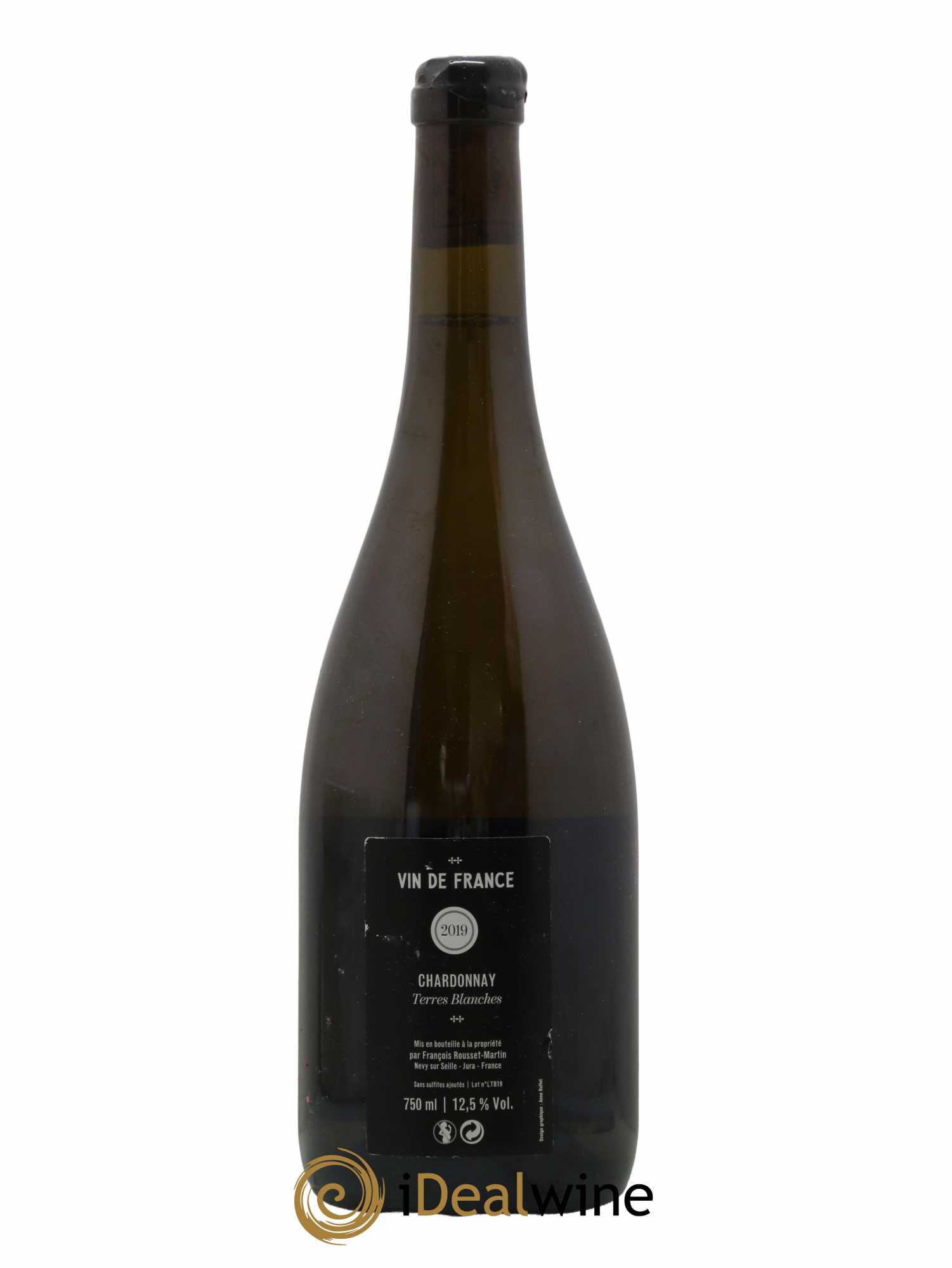 Vin de France Terres Blanches Chardonnay François Rousset Martin 2019 - Lot de 1 bouteille - 1