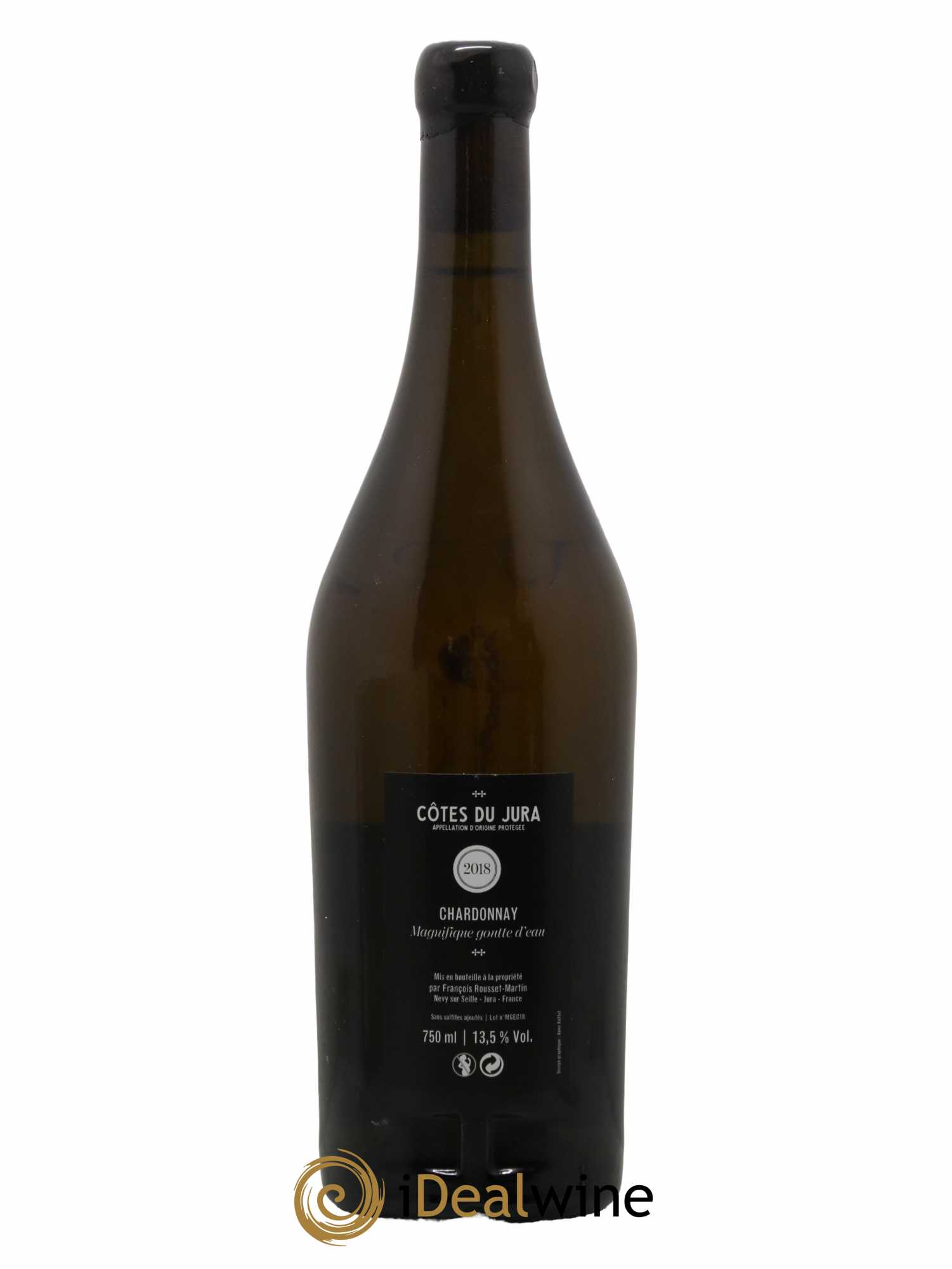 Côtes du Jura Chardonnay Magnifique Goutte D'Eau Domaine Rousset Martin 2018 - Lot de 1 bouteille - 1