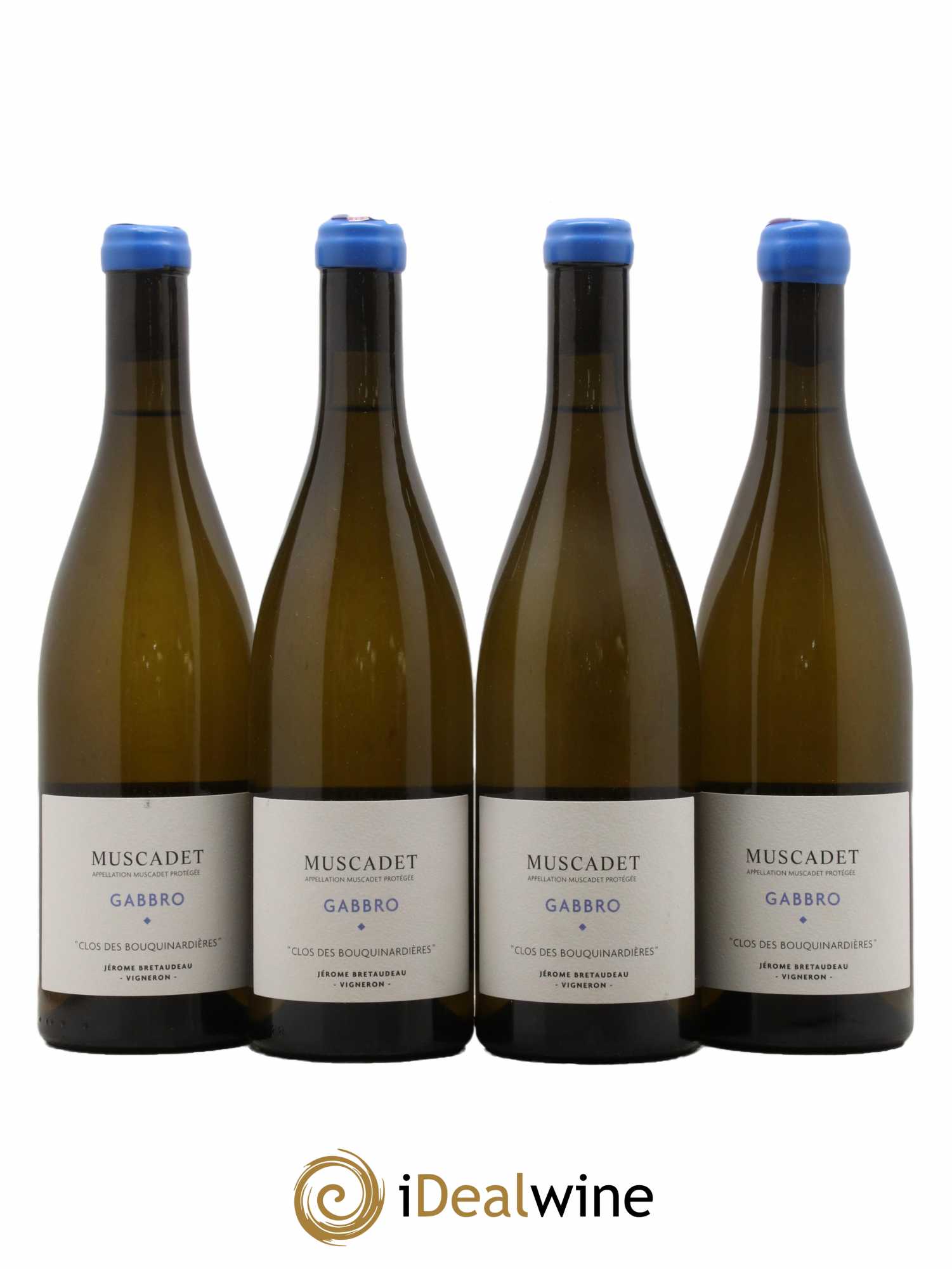 Muscadet-Sèvre-et-Maine Gabbro Clos des Bouquinardières Jérôme Bretaudeau - Domaine de Bellevue 2021 - Lot de 4 bouteilles - 0