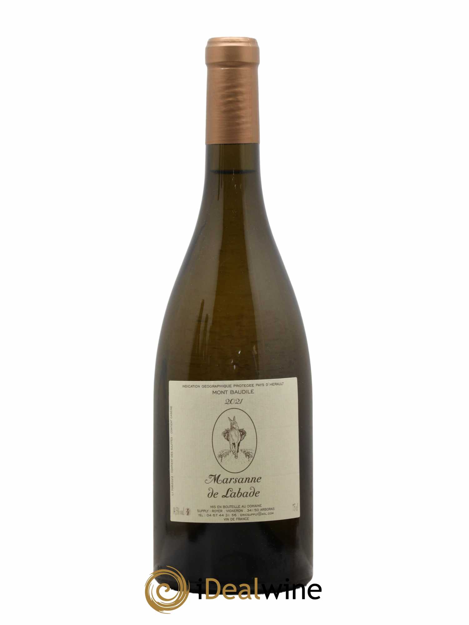 Pays d'Hérault Marsanne de Labade Mont Baudile 2021 - Lot de 1 bouteille - 0