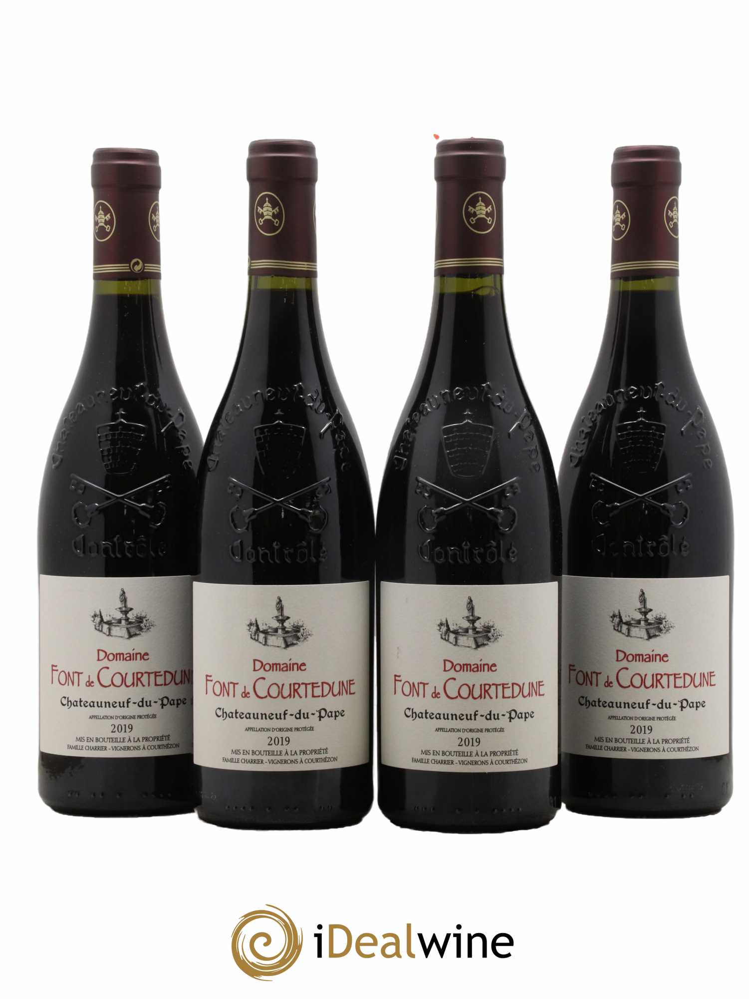 Châteauneuf-du-Pape Domaine Font De Courtedune 2019 - Lot de 4 bouteilles - 0