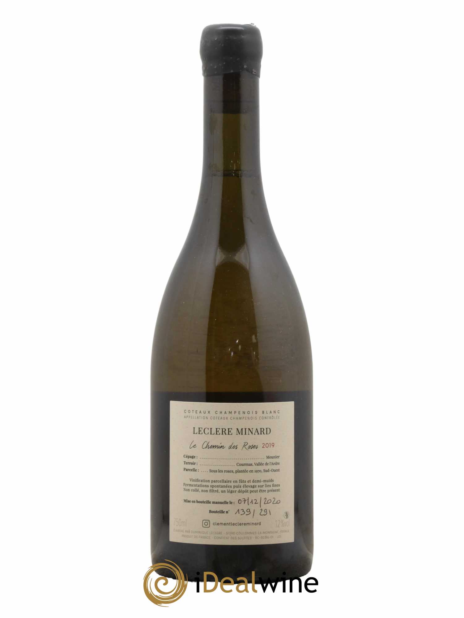 Coteaux Champenois Le Chemin des roses Leclere Minard 2019 - Lot de 1 bouteille - 1