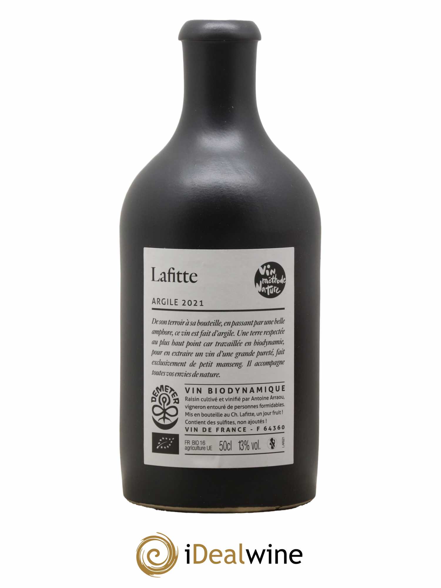 Vin de France Argile Château Lafitte 50 cl 2021 - Lot de 1 bouteille - 1