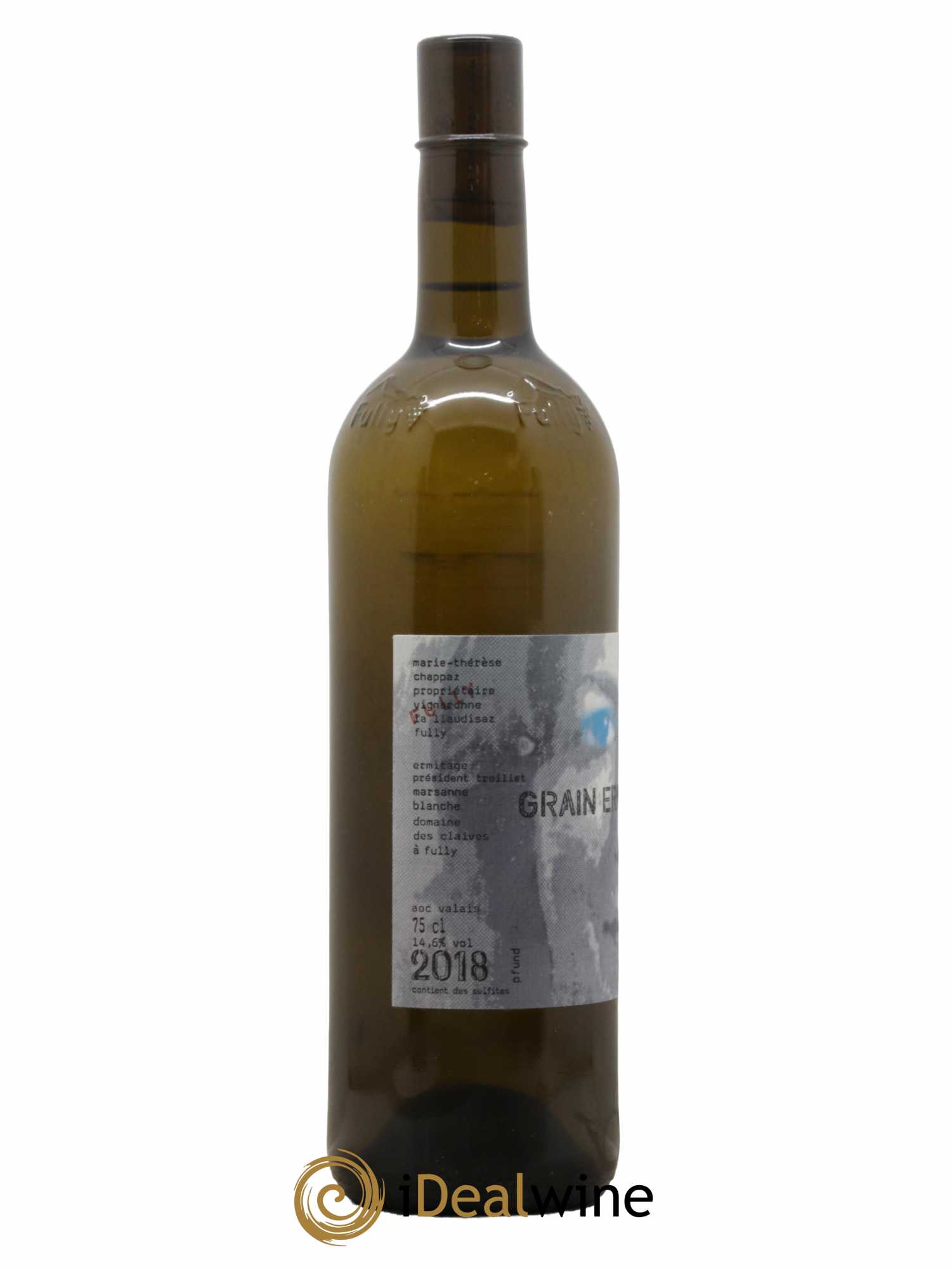 Valais Grain d'Or Ermitage Président Troillet Marie-Thérèse Chappaz - Domaine Des Claives 2018 - Lot de 1 bouteille - 1