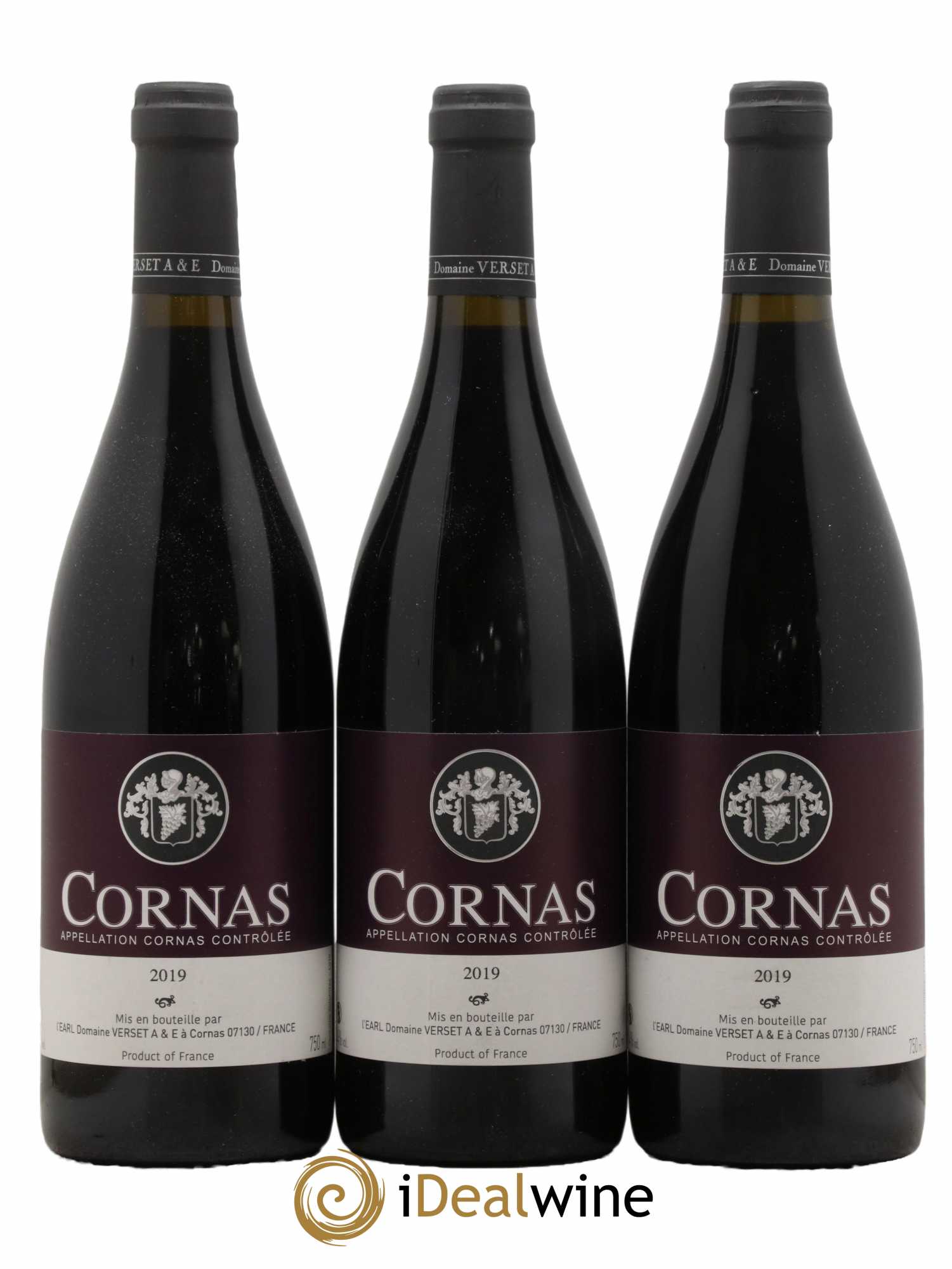 Cornas Alain Verset 2019 - Lot de 3 bouteilles - 0