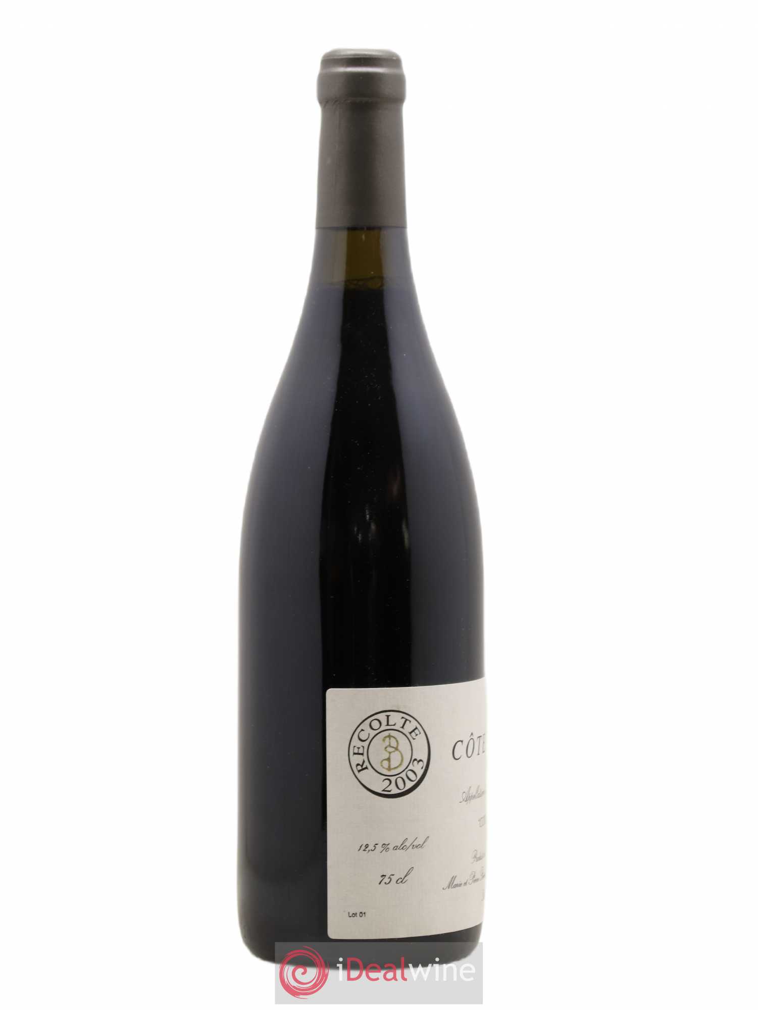 Côte-Rôtie Cordeloux Marie et Pierre Bénetière (Domaine) 2003 - Lot de 1 bouteille - 1