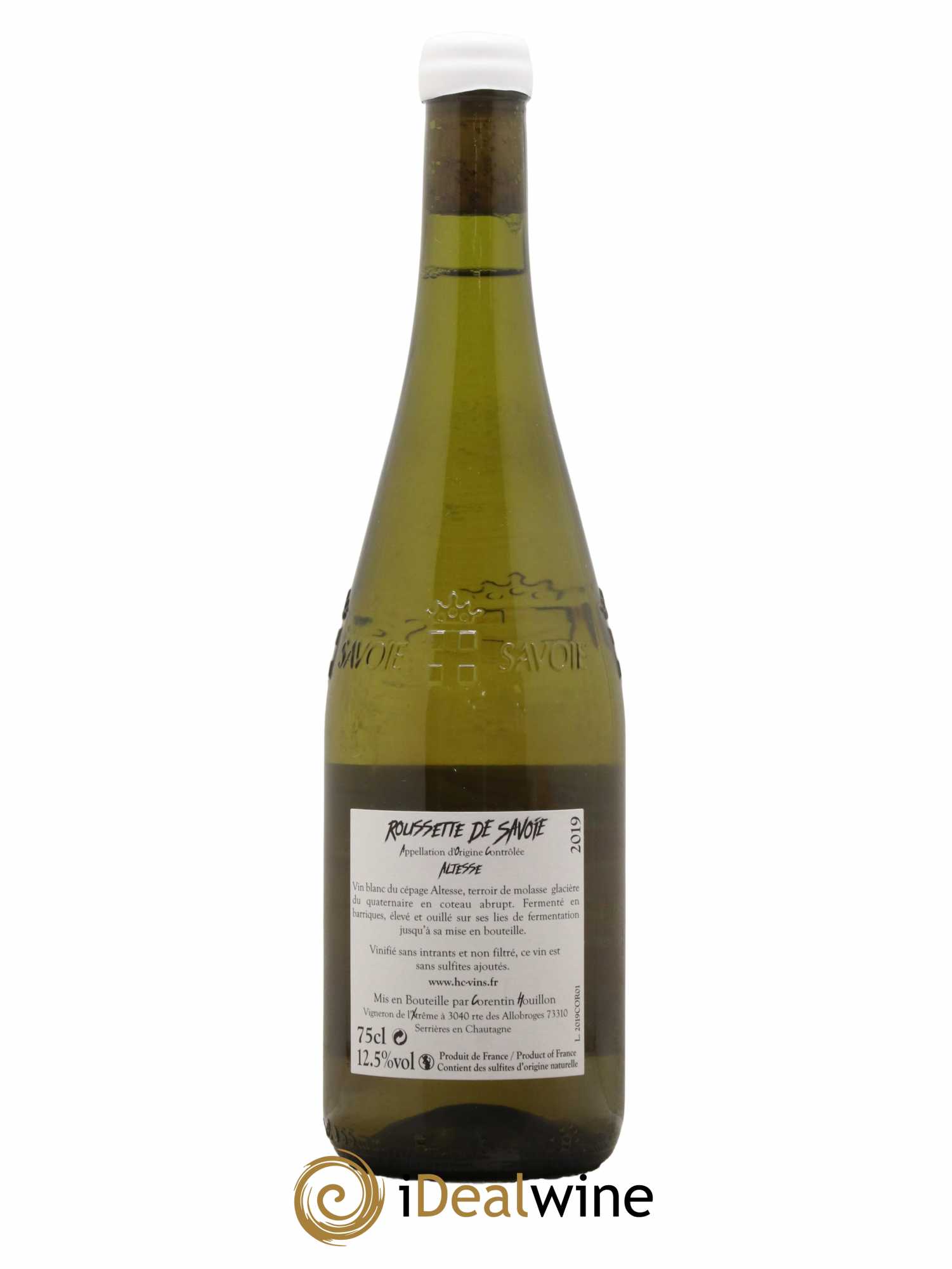 Vin de Savoie Roussette de Savoie Veronnet Corentin Houillon 2019 - Lot de 1 bouteille - 1
