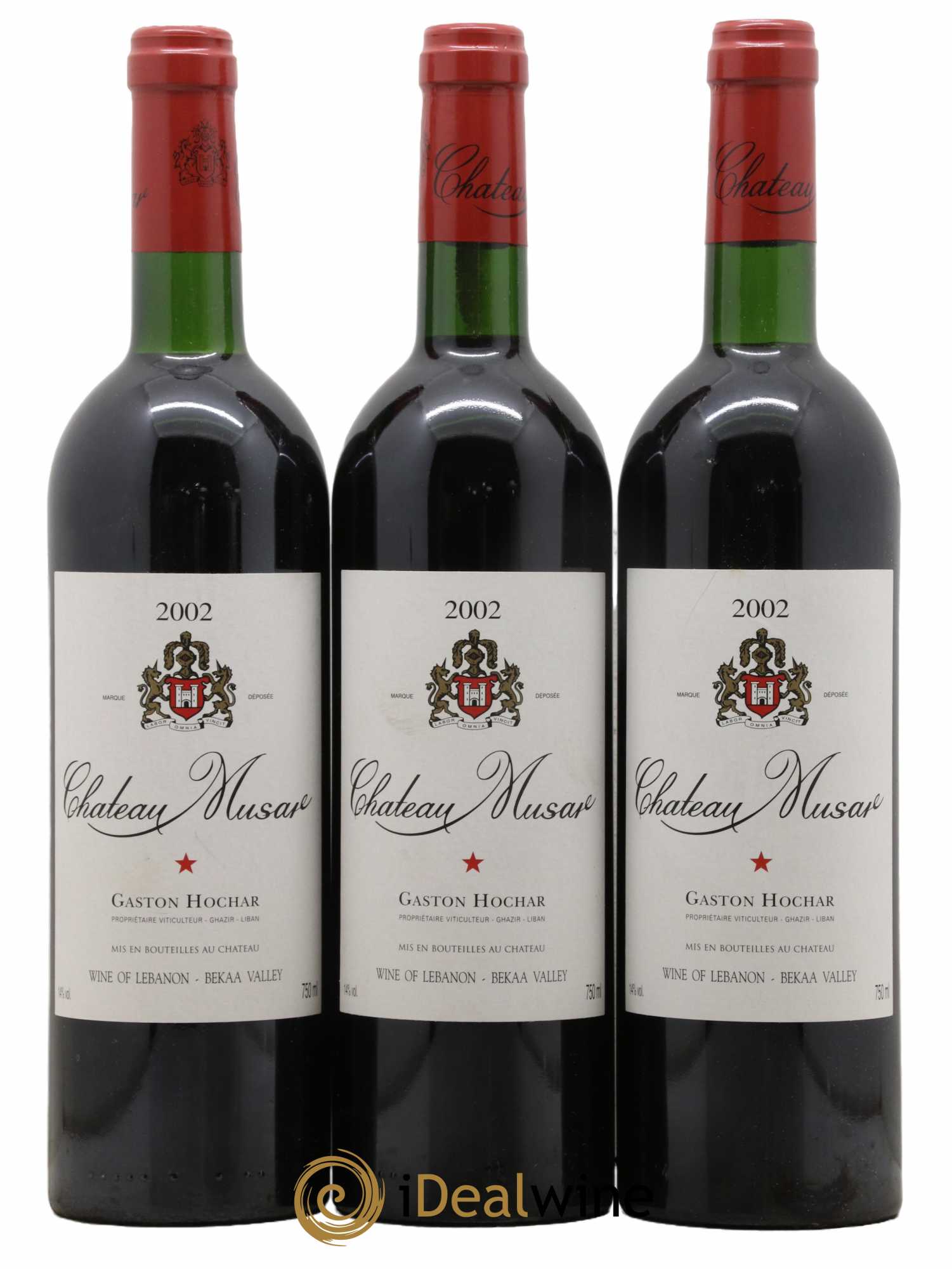 Château Musar Serge Hochar 2002 - Lot de 3 bouteilles - 0