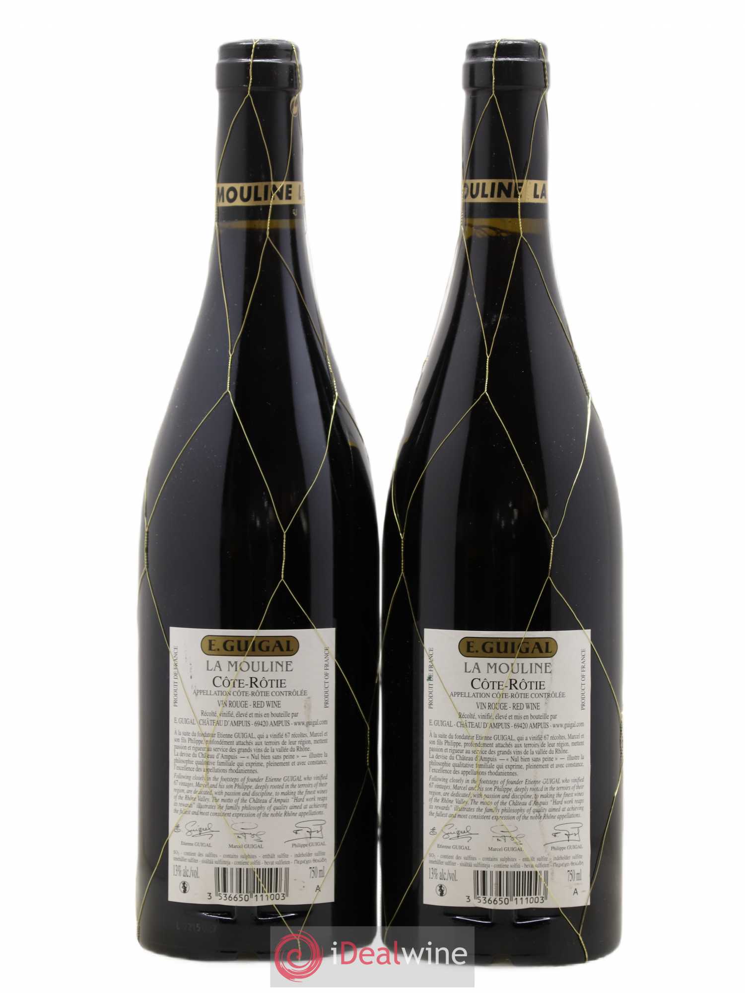 Côte-Rôtie La Mouline Guigal 2011 - Lot de 2 bouteilles - 1