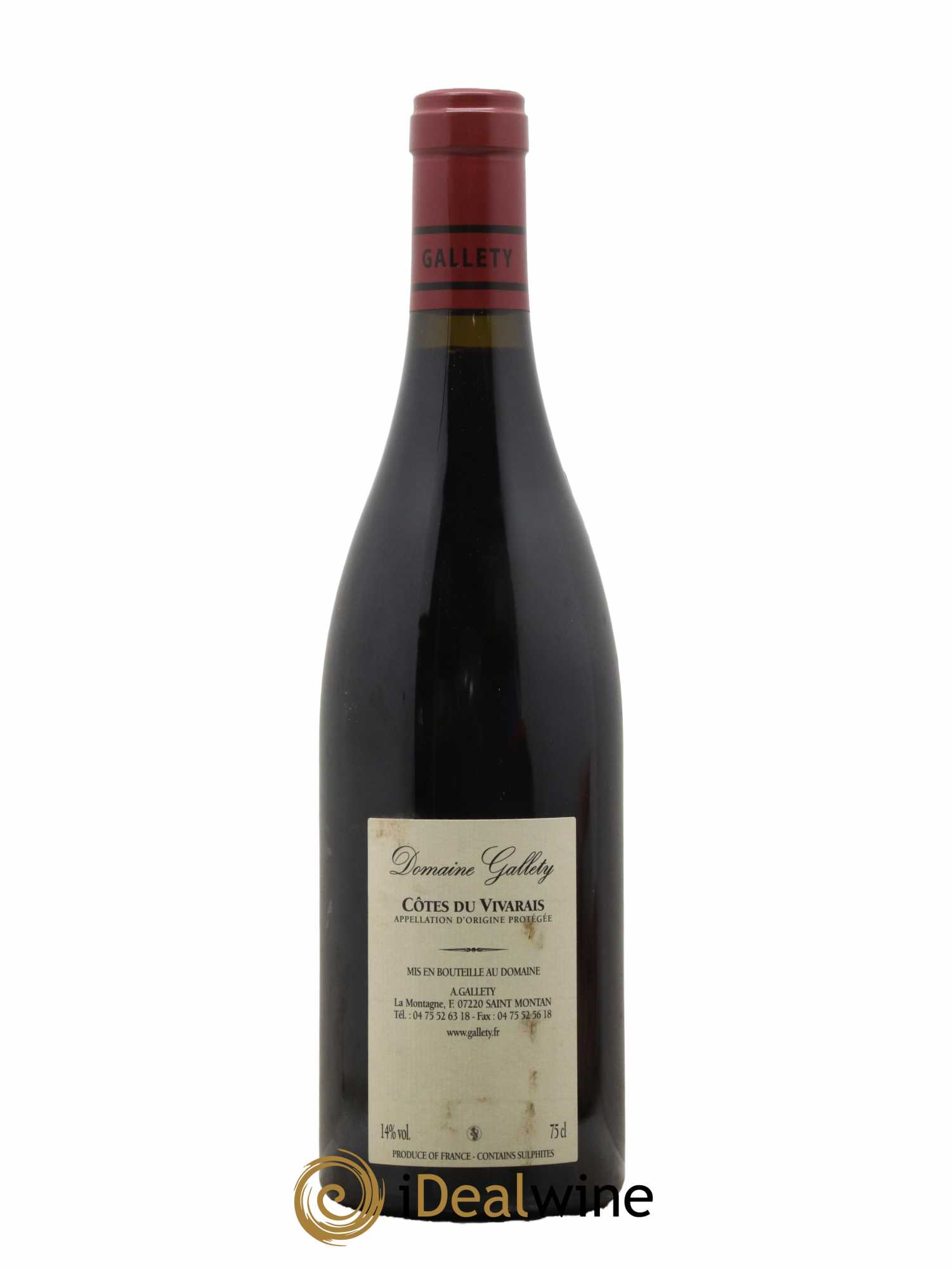 Côtes du Vivarais Cuvée Emma Gallety (Domaine) 2013 - Lot de 1 bouteille - 1