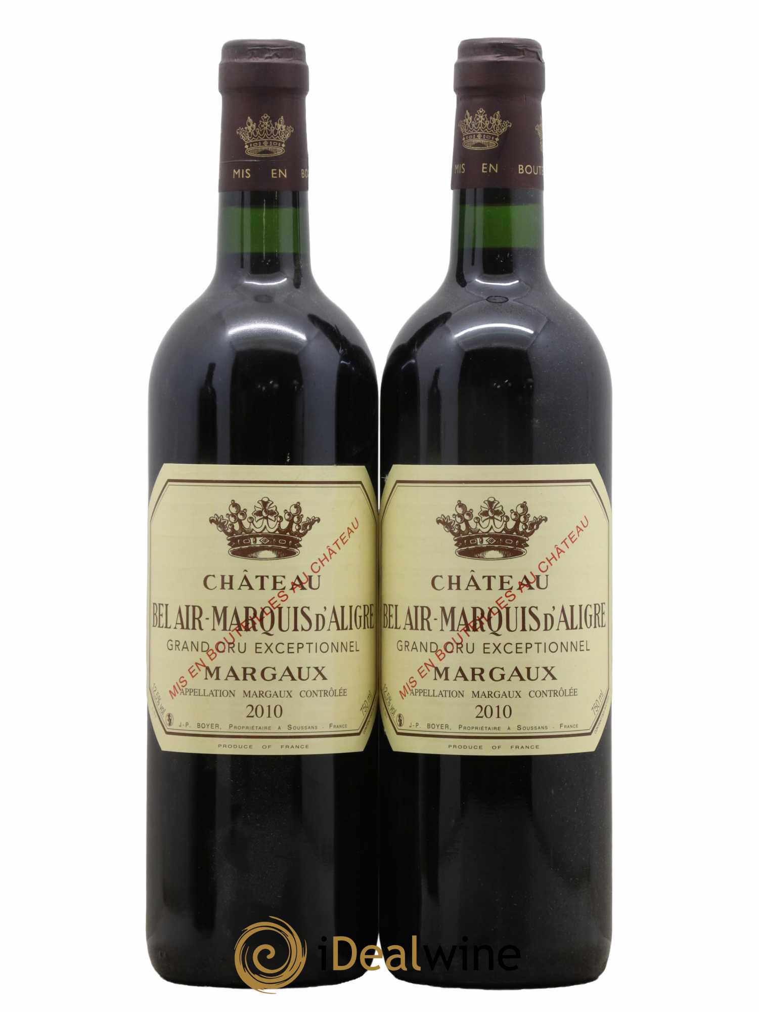 Château Bel Air Marquis d'Aligre 2010 - Lot de 2 bouteilles - 0
