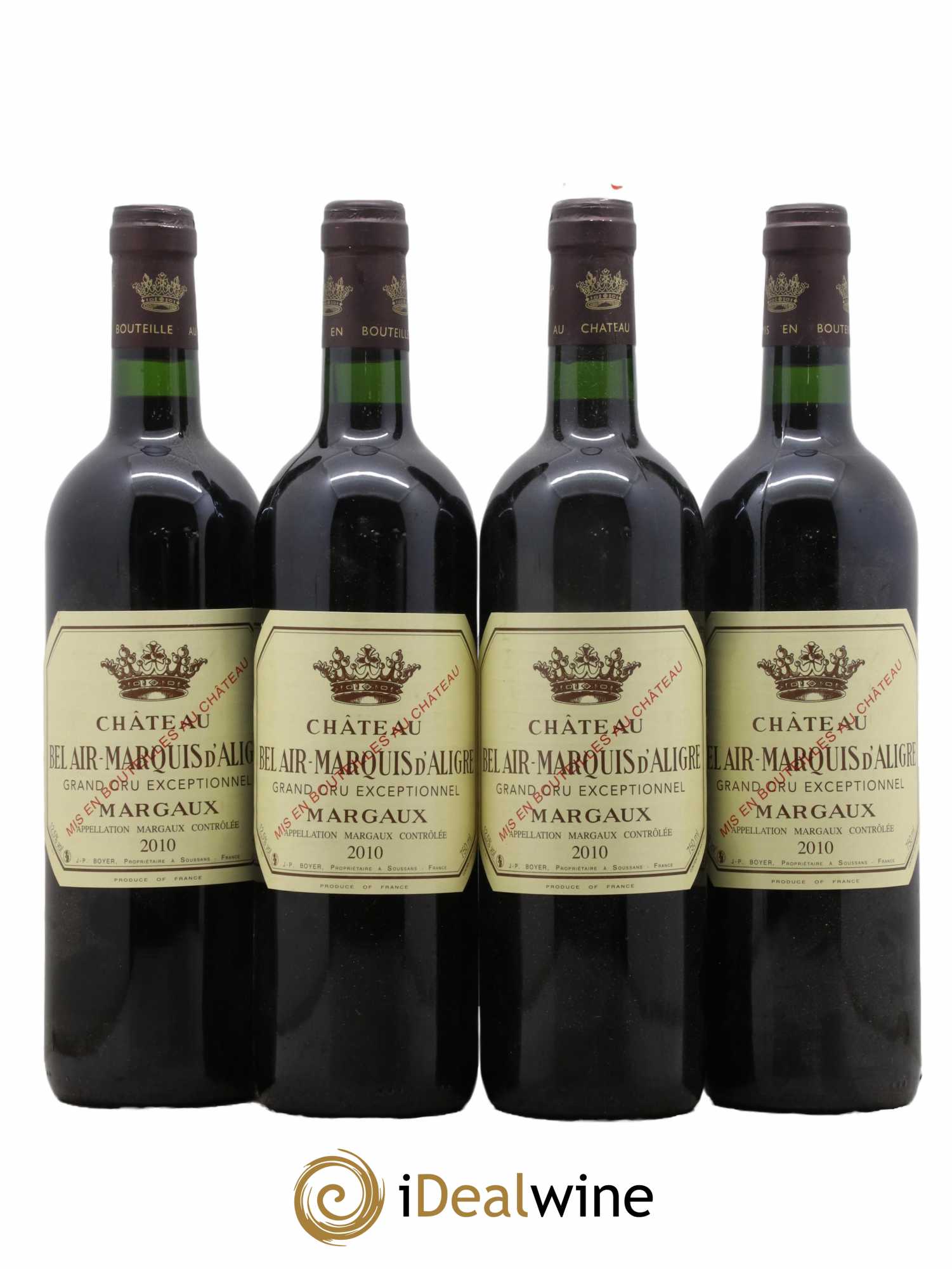 Château Bel Air Marquis d'Aligre 2010 - Lot de 4 bouteilles - 0