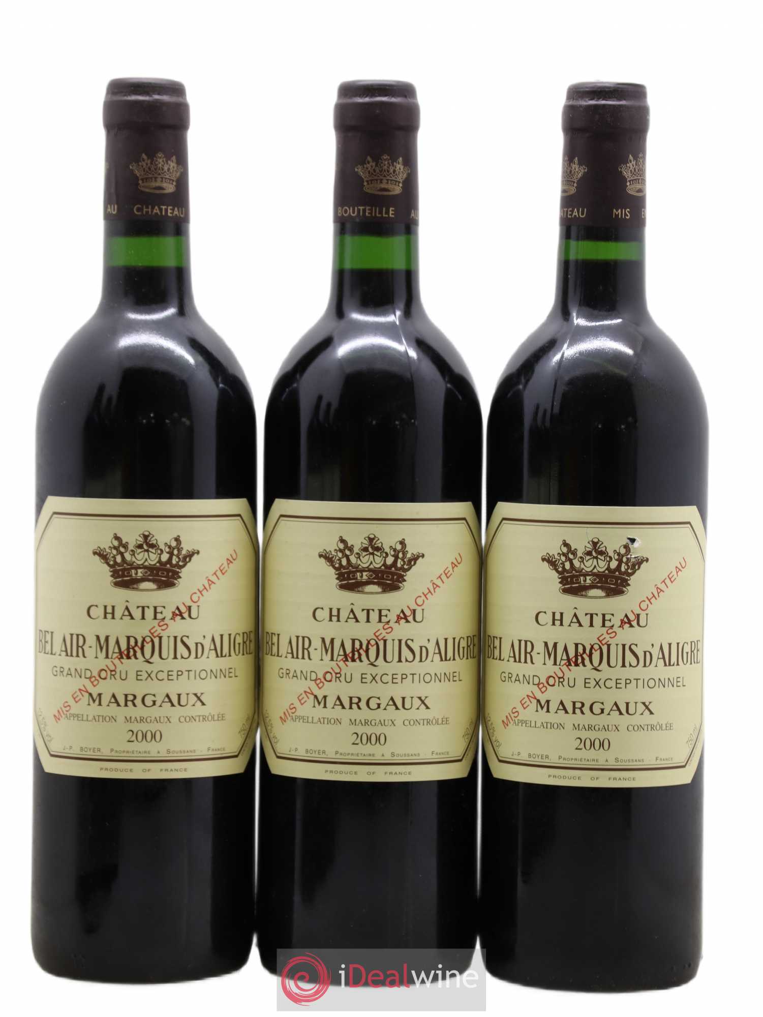 Château Bel Air Marquis d'Aligre 2000 - Lot de 6 bouteilles - 1