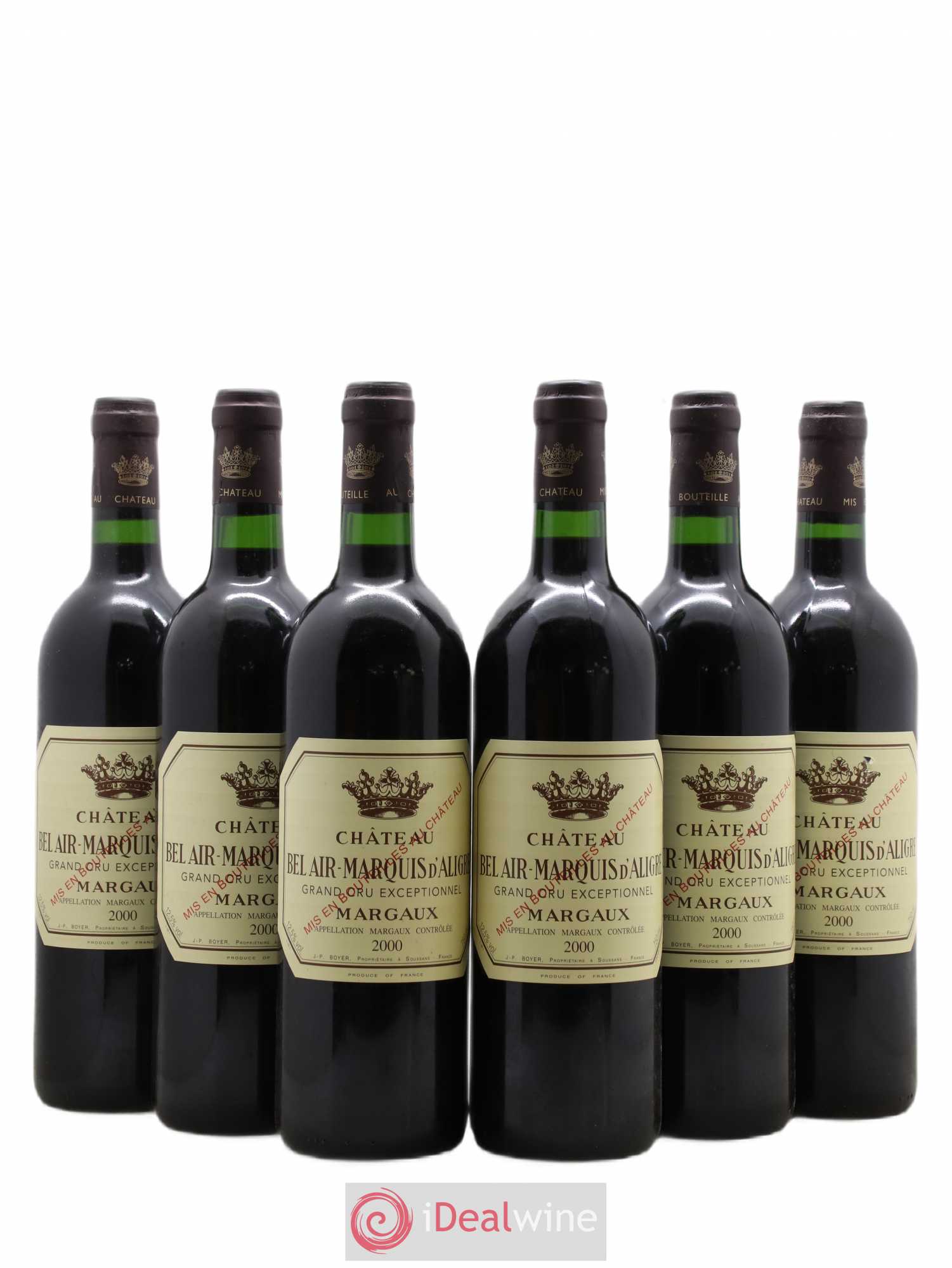 Château Bel Air Marquis d'Aligre 2000 - Lot de 6 bouteilles - 0